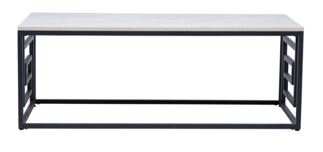 Devon Coffee Table - Grey Wood and Black