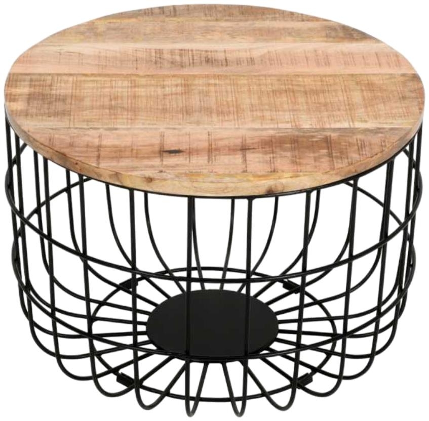 Dispur Solid Mango Wood Removable Top Coffee Table