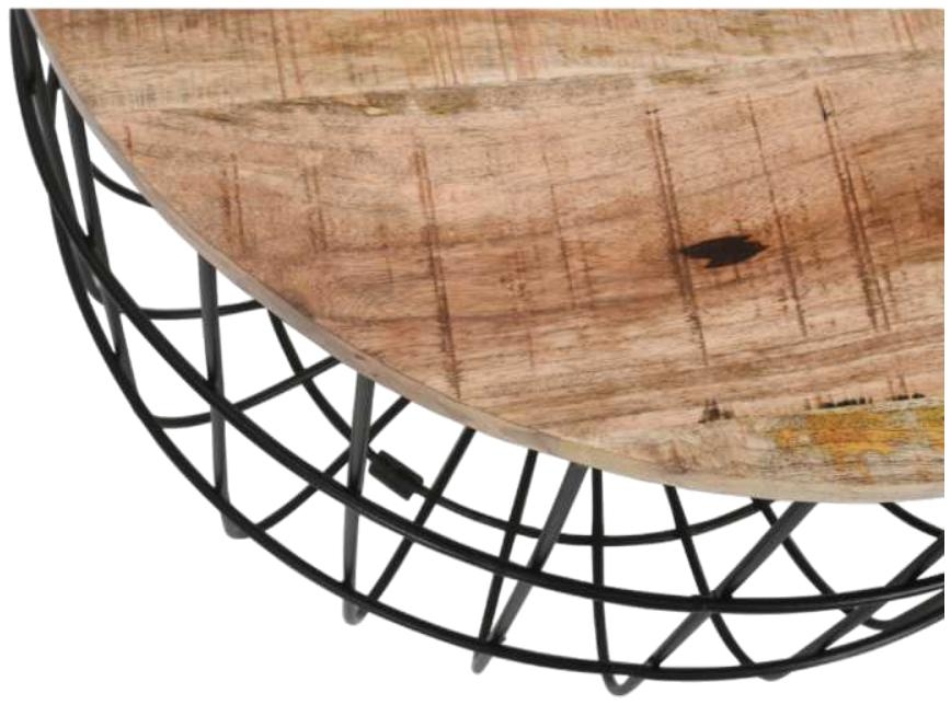 Dispur Solid Mango Wood Removable Top Coffee Table