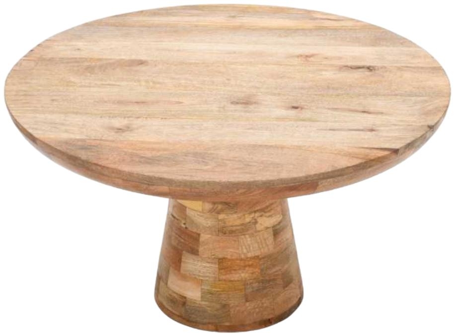 Dispur Solid Mango Wood Round Coffee Table