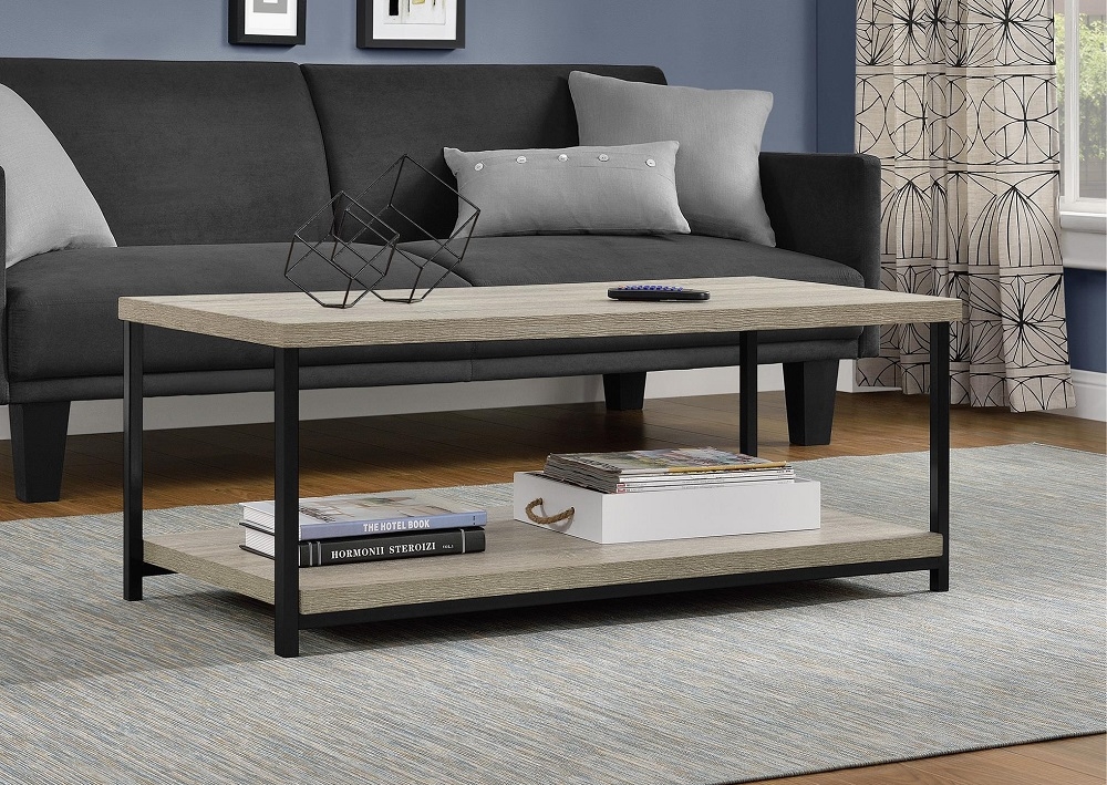 Elmwood Coffee Table - Distressed Grey Oak - 5049096PCOMUK