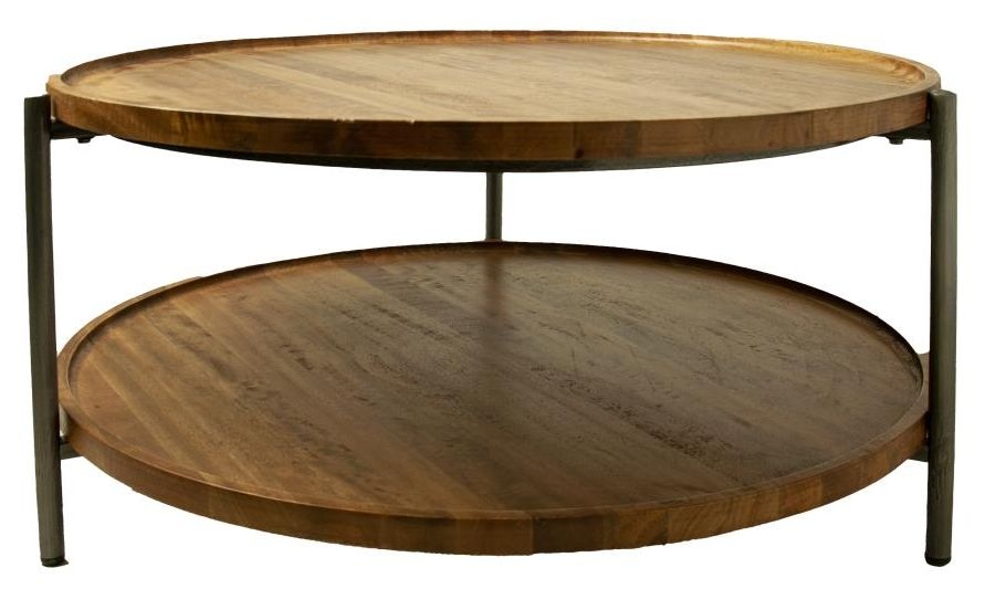 Evansville Mango Wood Round Coffee Table