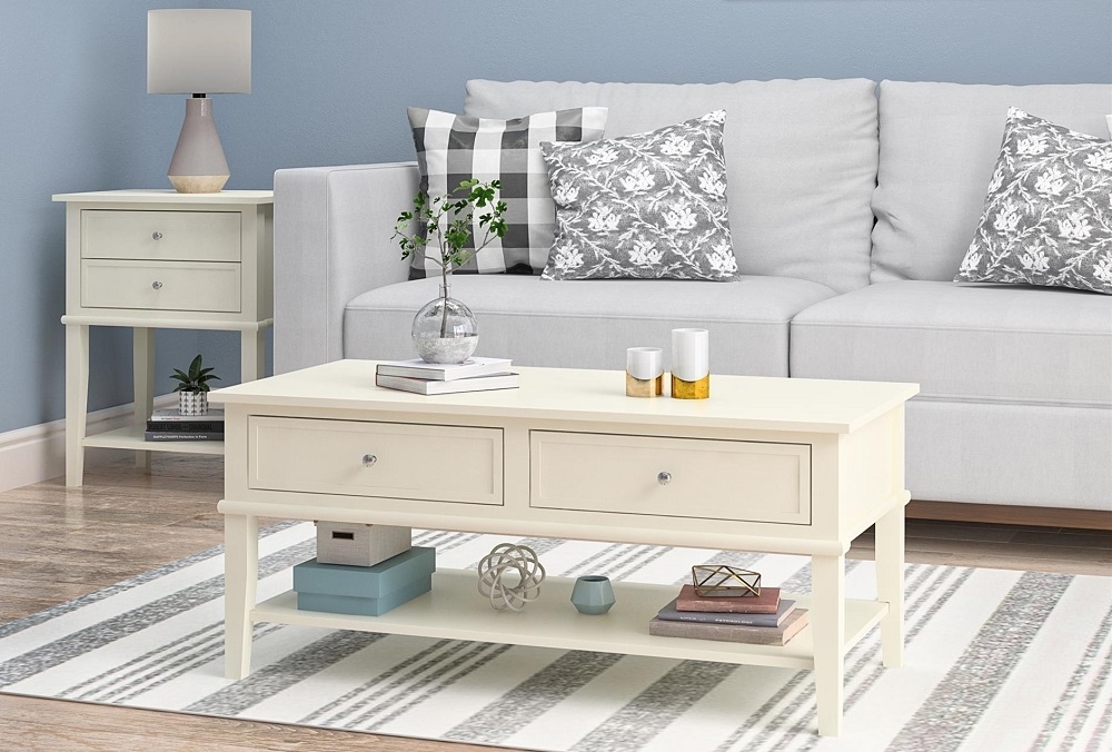 Franklin Coffee Table - White - 7917013COMUK
