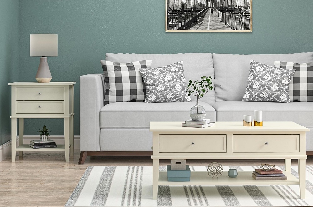 Franklin Coffee Table - White - 7917013COMUK