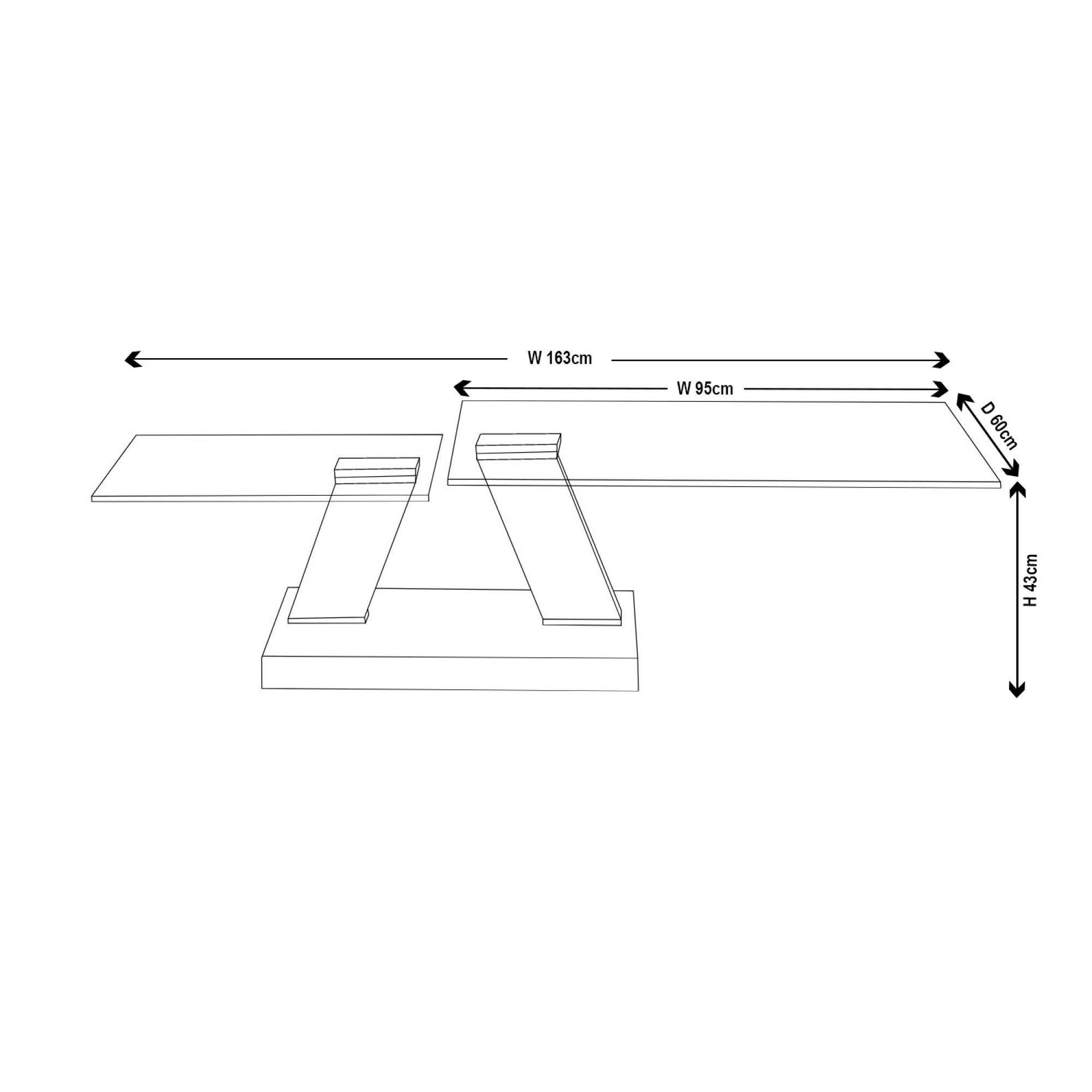Fusion Coffee Table - Swivel - Glass Top