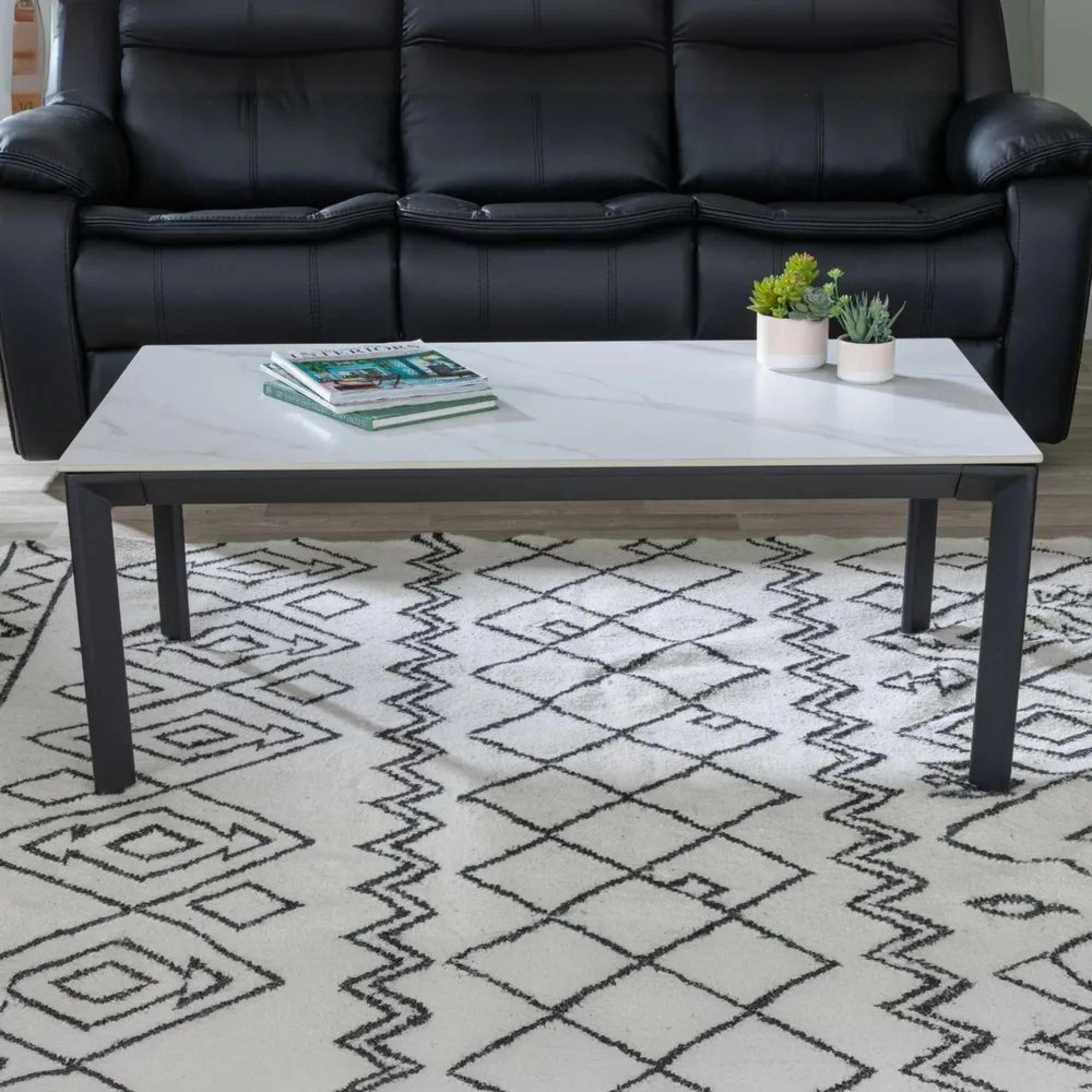 Glade Coffee Table - White Ceramic