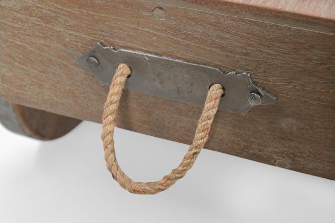 Gulmarg Reclaimed Wooden Coffee Table on Wheels