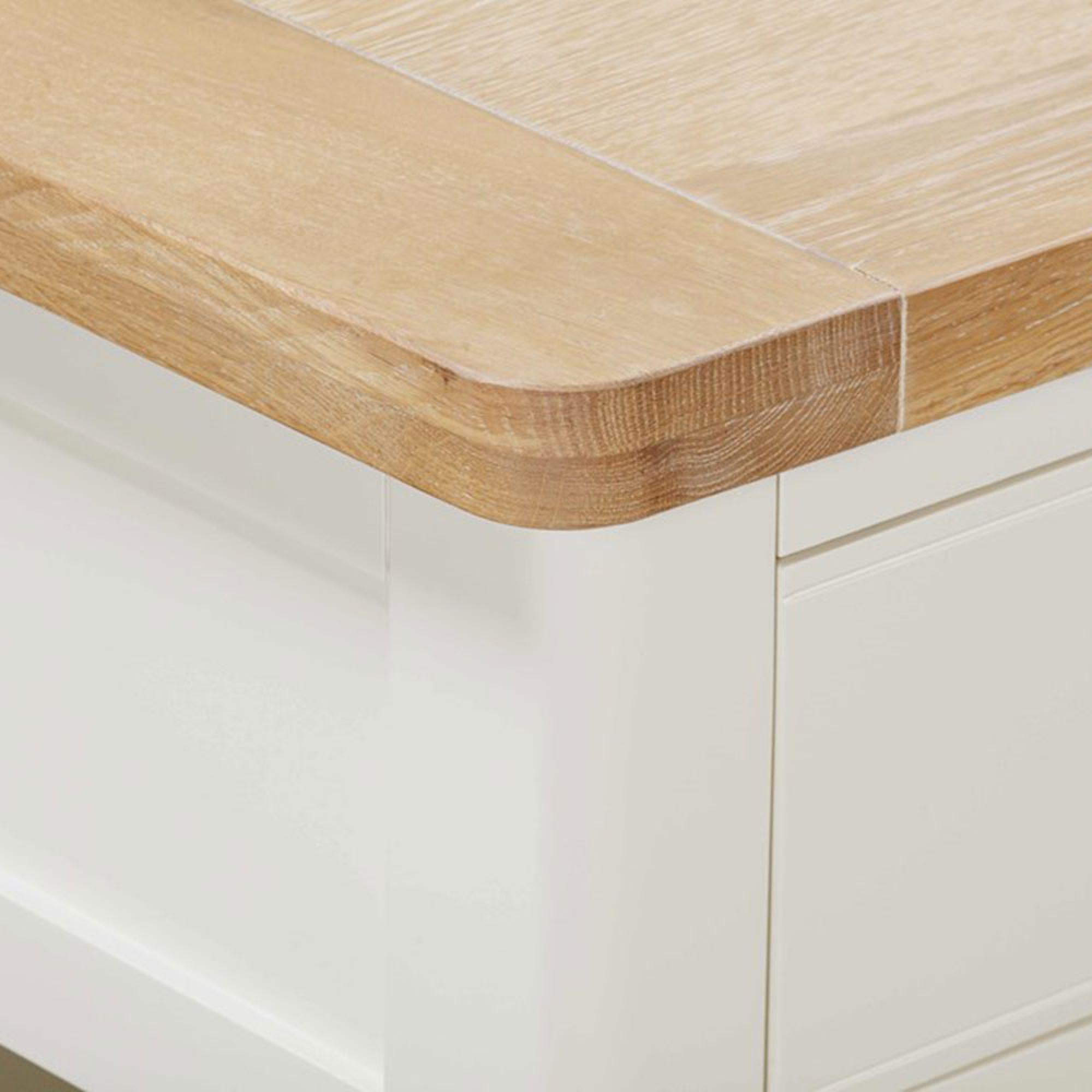 Hayley Coffee Table - 2 Drawer - Oak and White