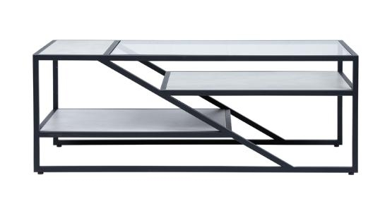 Ibarra Coffee Table - Glass and Metal