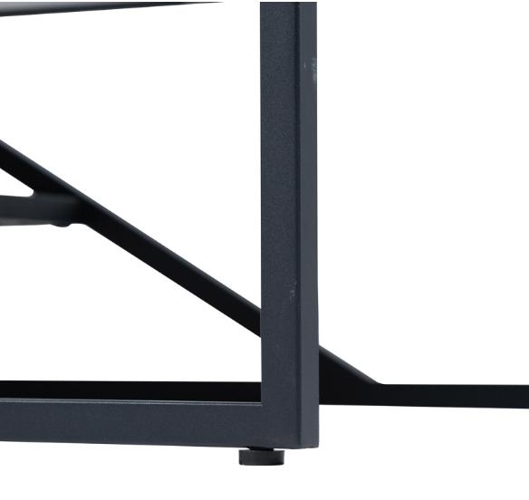 Ibarra Coffee Table - Glass and Metal