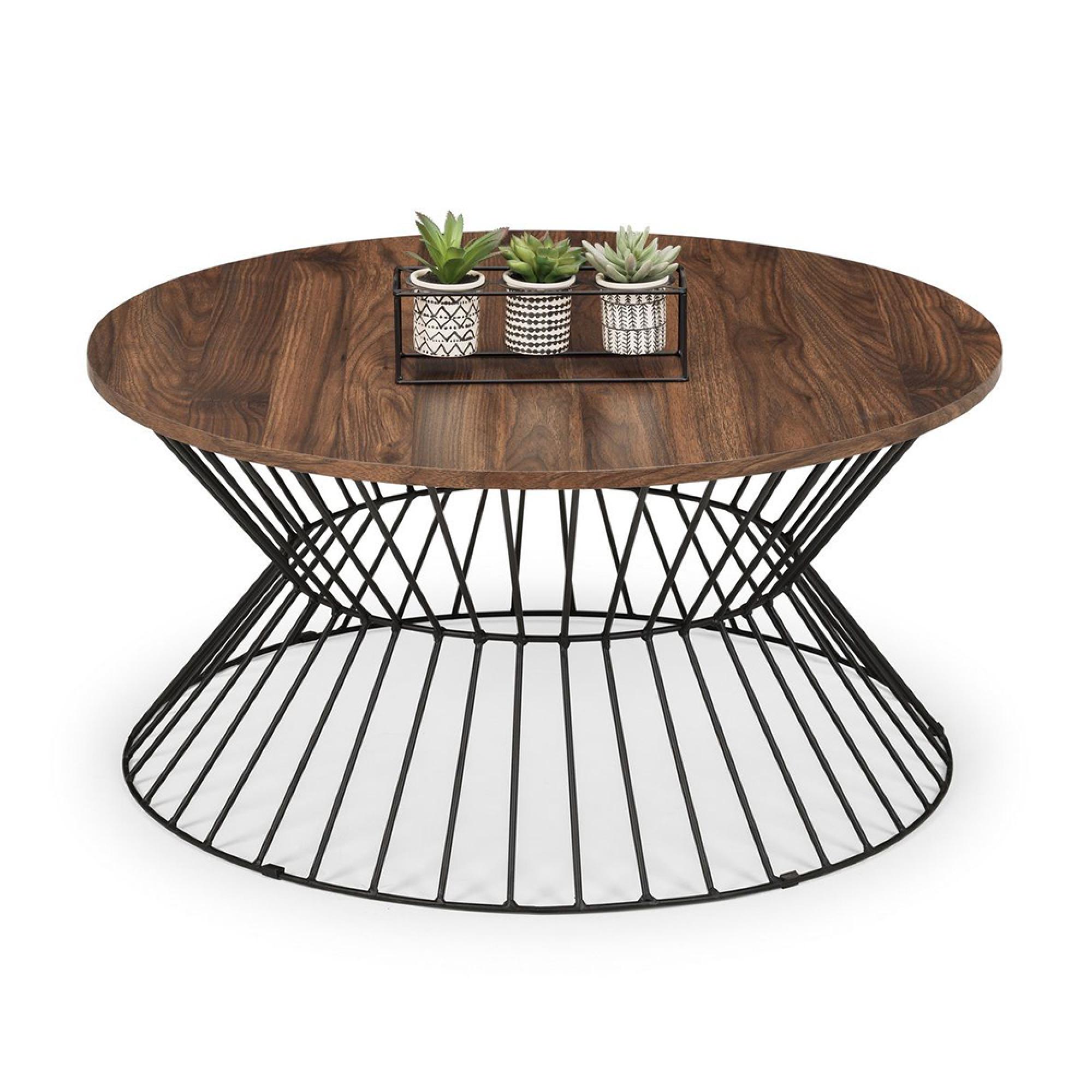 Jersey Coffee Table - 79cm - Round - Walnut
