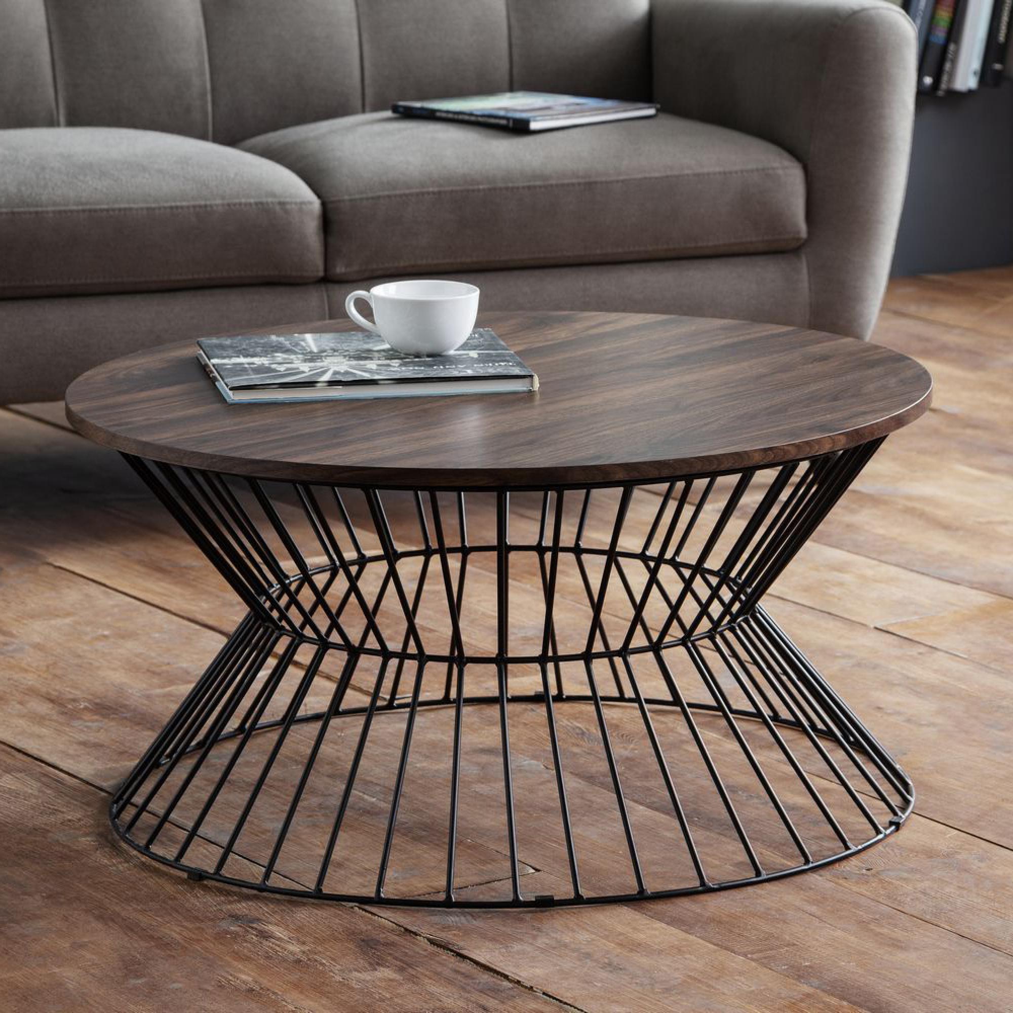 Jersey Coffee Table - 79cm - Round - Walnut