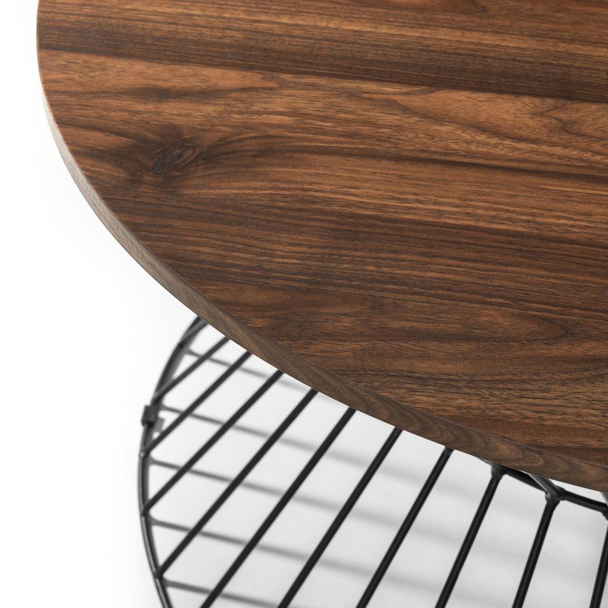 Jersey Coffee Table - 79cm - Round - Walnut