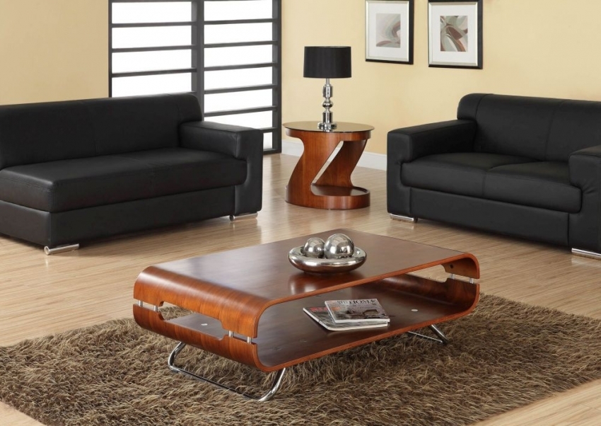 Curve Coffee Table - Walnut - JF302