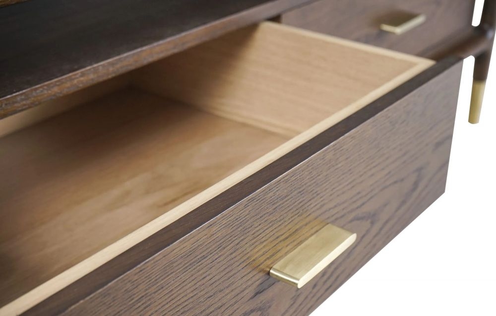 Lafe Walnut 2 Drawer Coffee Table