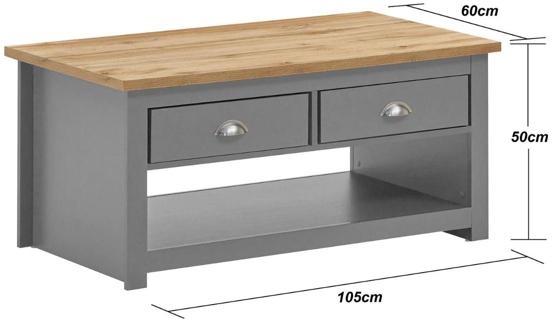 Lyman 2 Drawer Coffee Table - Variant Available