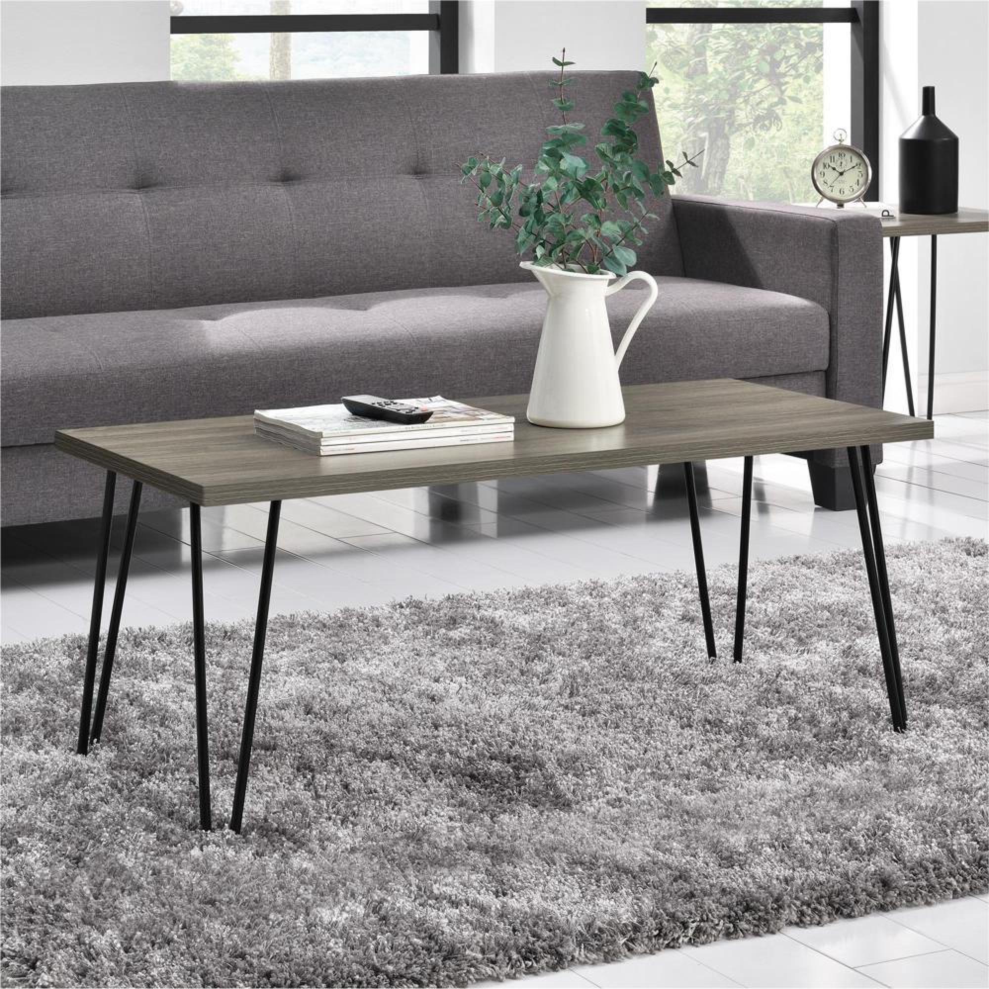 Owen Retro Coffee Table - Rustic Oak - 5067496COMUK