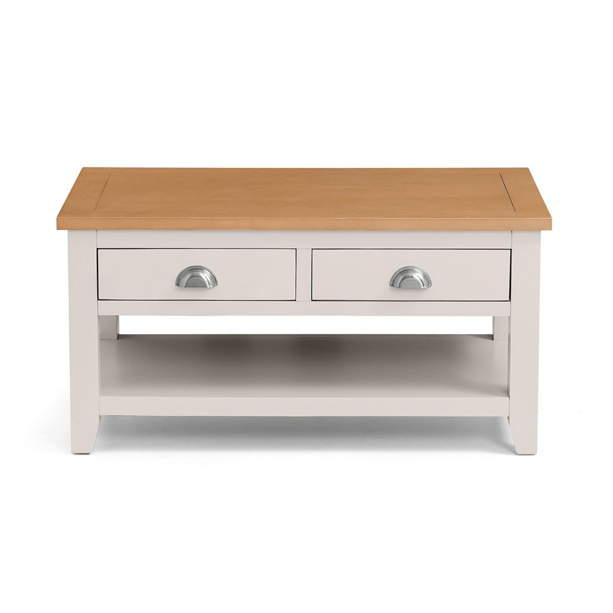 Richmond Coffee Table - 2 Drawer - Grey
