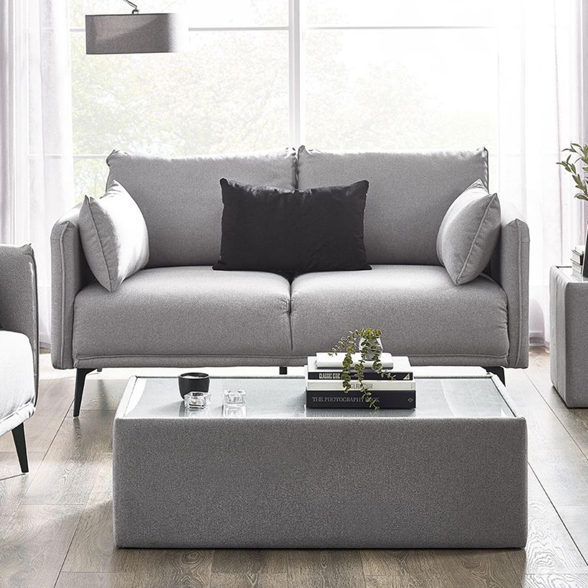 Rohe Coffee Table - 110cm - Glass Top