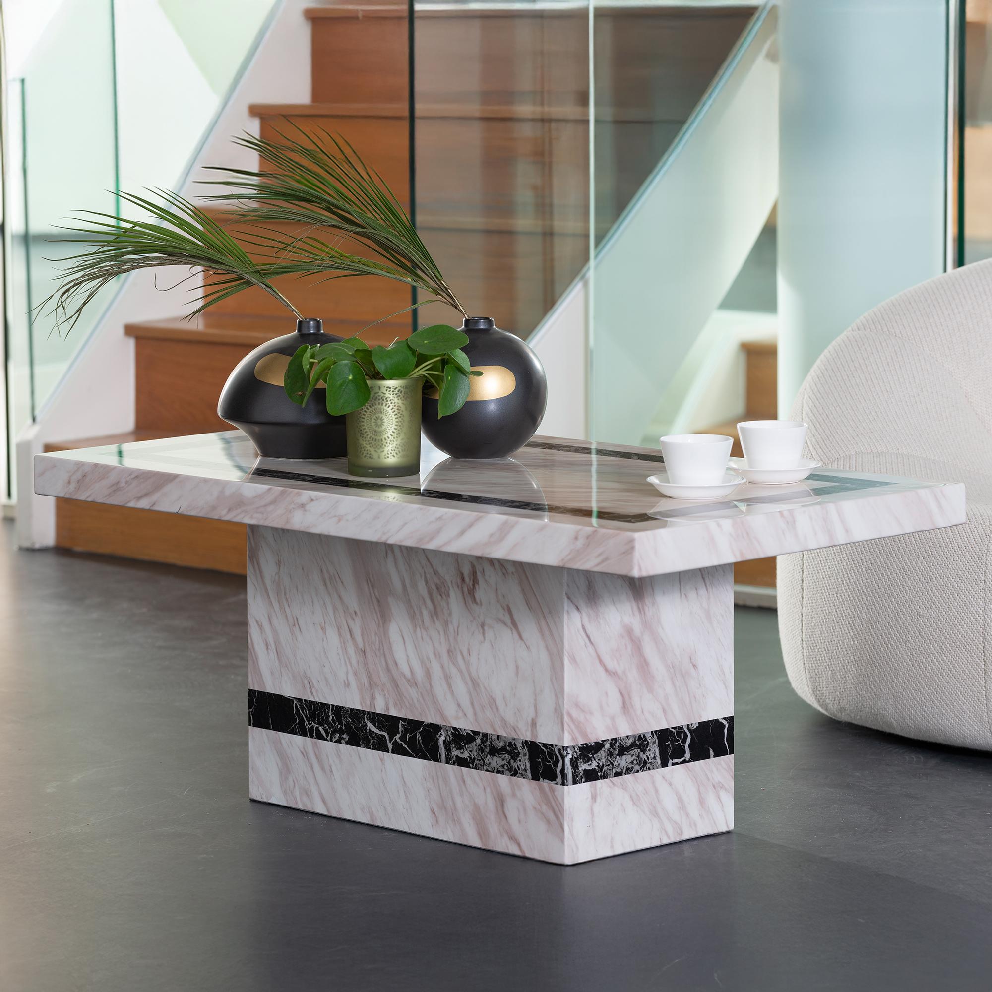 Rome Cream Marble Coffee Table