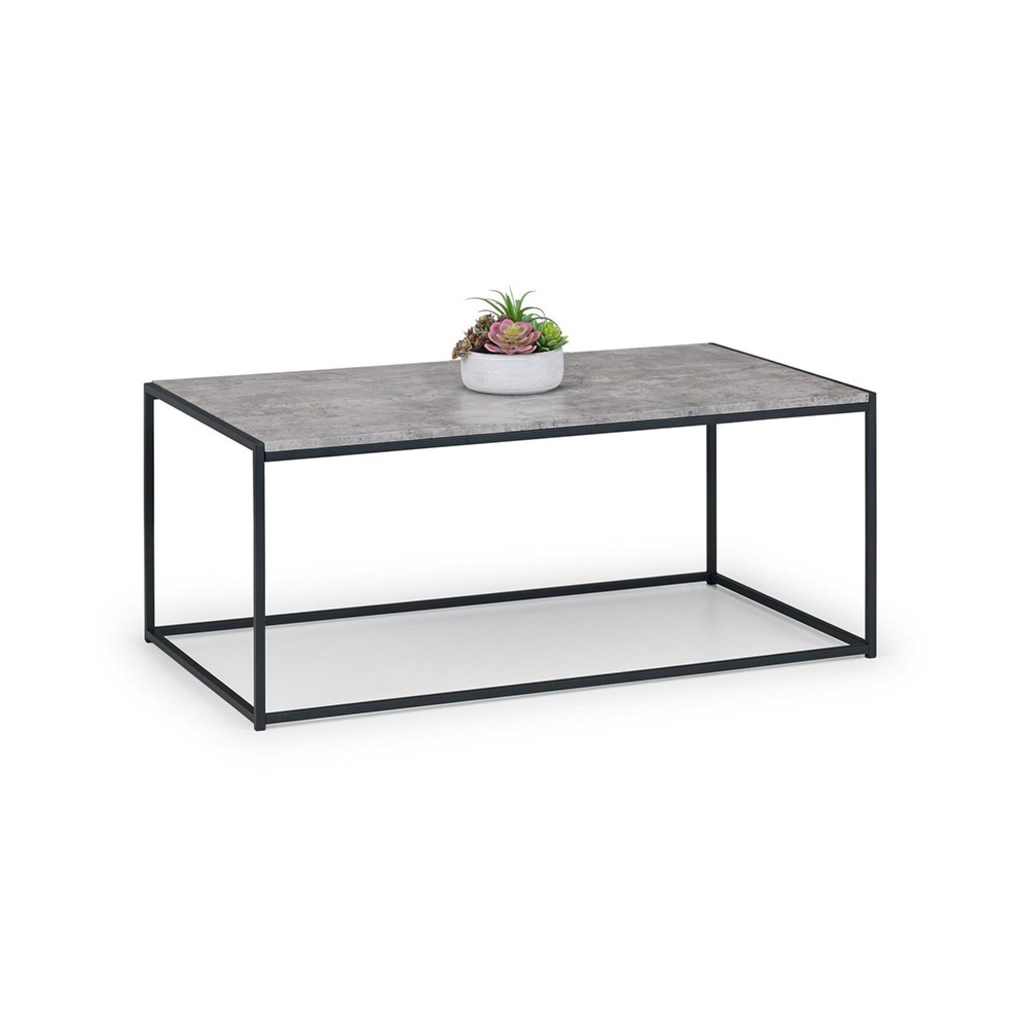Staten Coffee Table - 110cm - Concrete