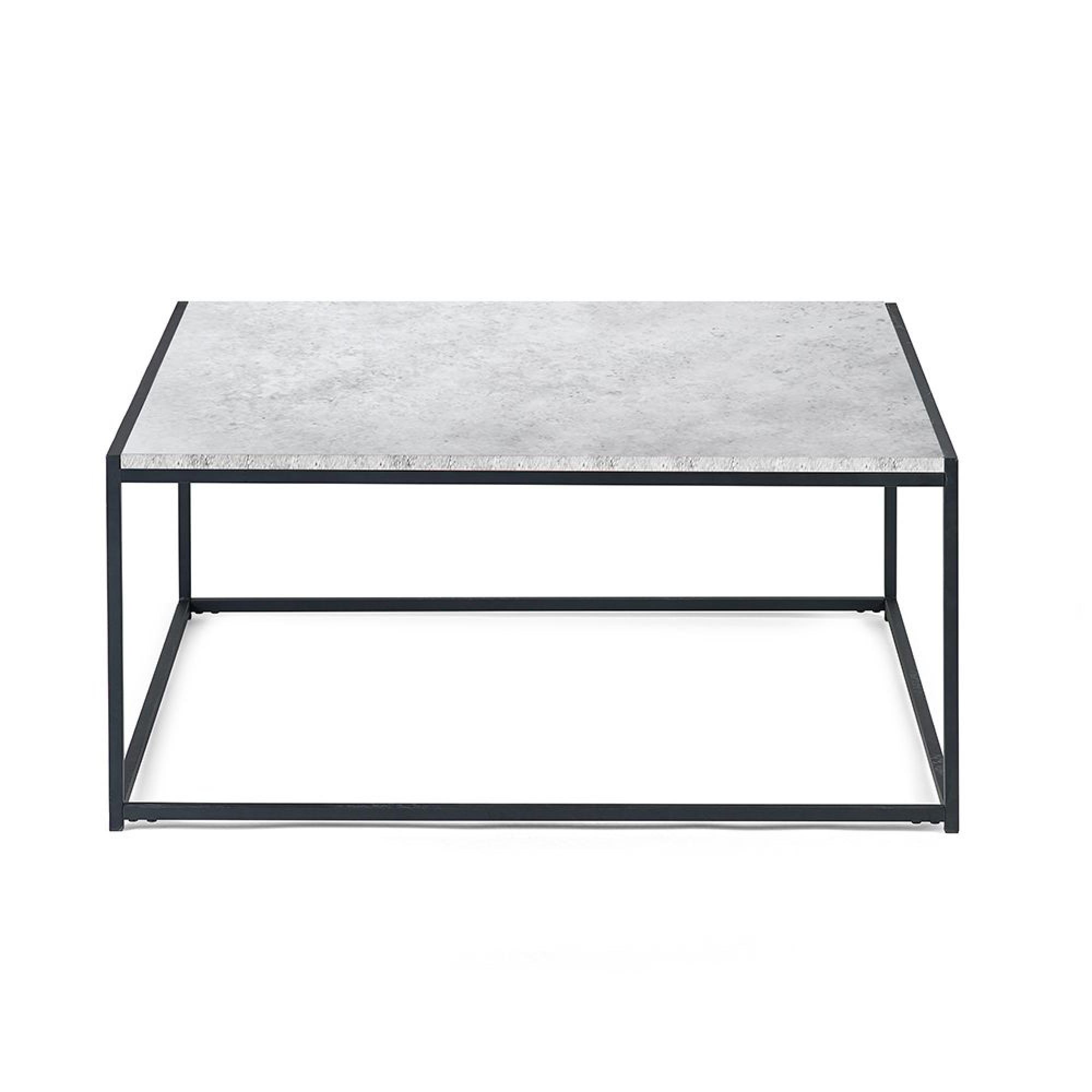 Staten Coffee Table - 90cm - Square - Concrete