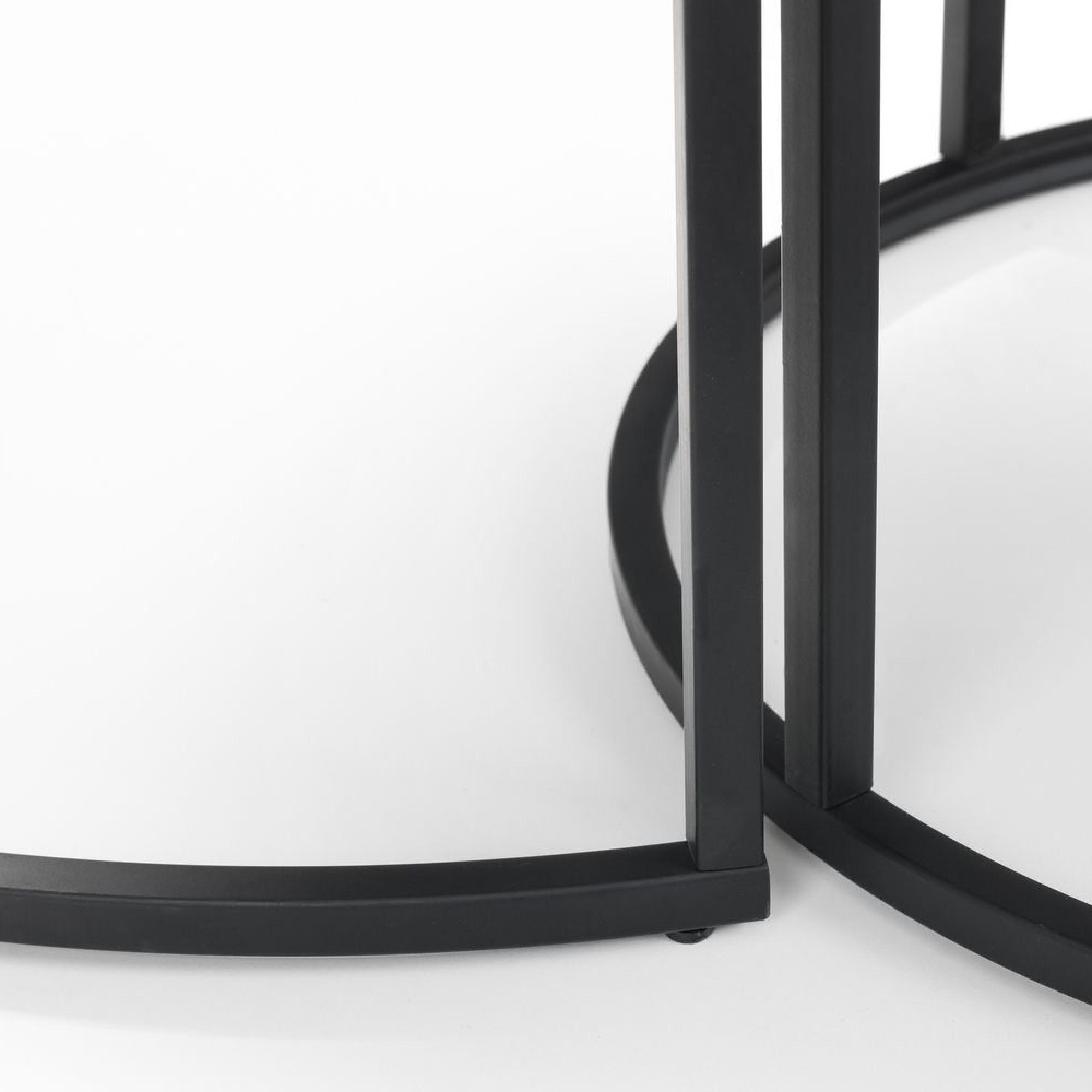 Staten Nest of Coffee Tables - Set of 2 - Round - Concrete