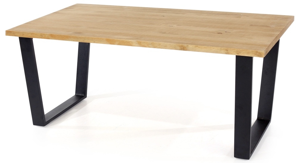 Texas Coffee Table - Industrial Style - Oak