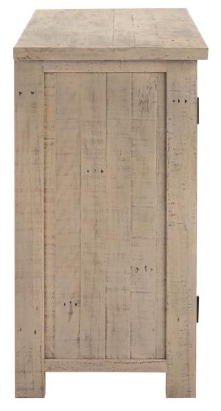 Washed Grey Reclaimed Pine 2 Drawer Coffee Table