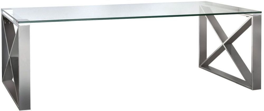 Zenith - Coffee Table - Glass and Chrome