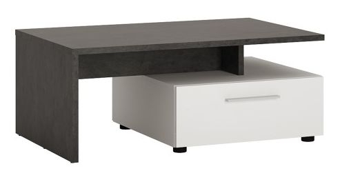 Zingaro Grey and White 2 Drawer Coffee Table