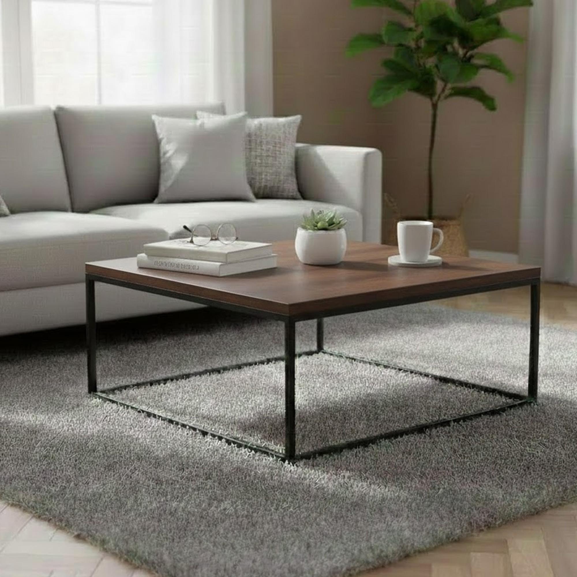 Brooklyn Coffee Table - 90cm - Square - Dark Oak