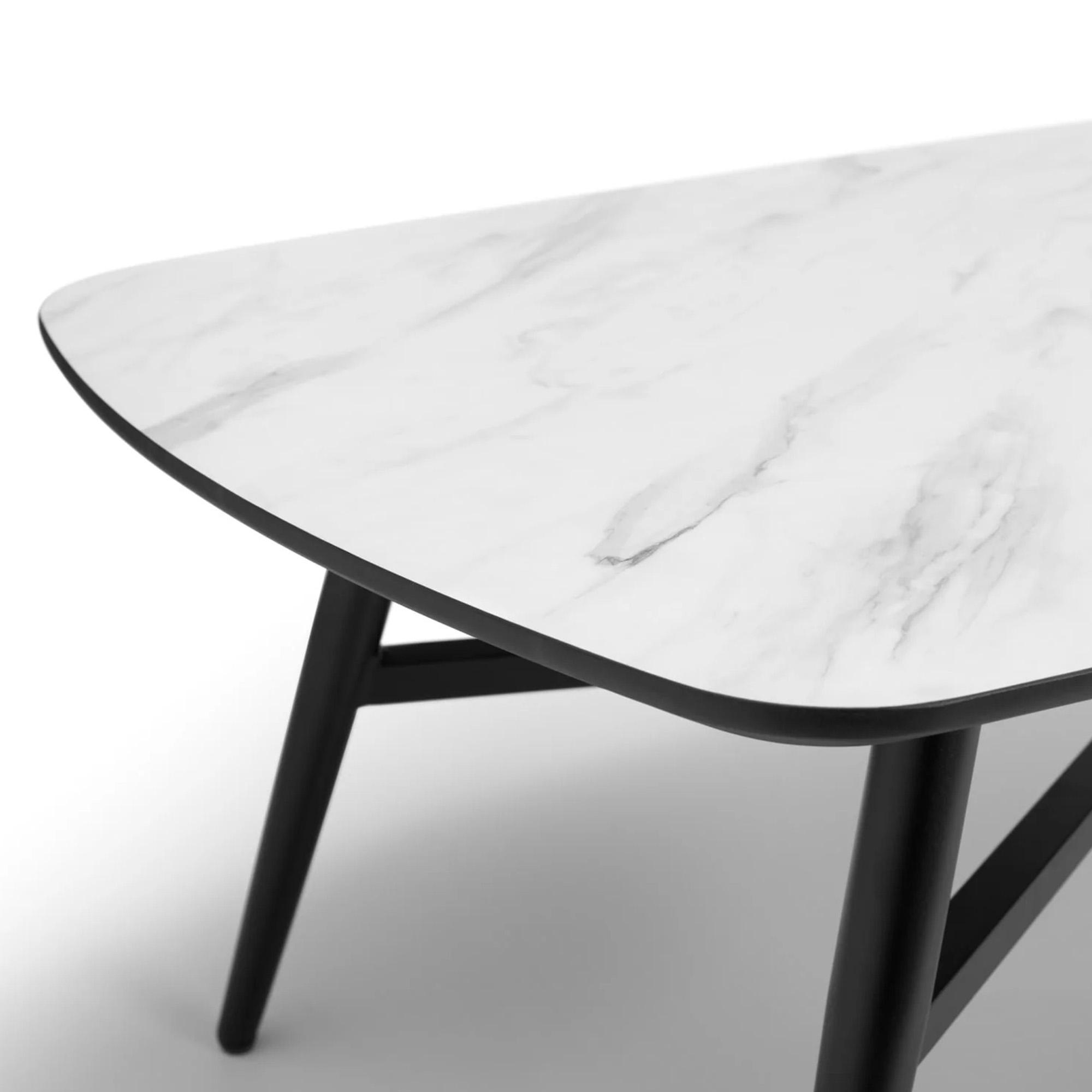 Caruso White Marble Effect Coffee Table