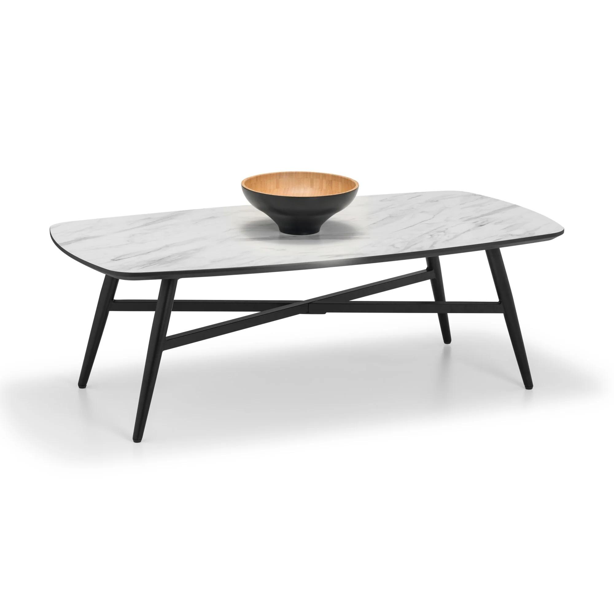 Caruso White Marble Effect Coffee Table