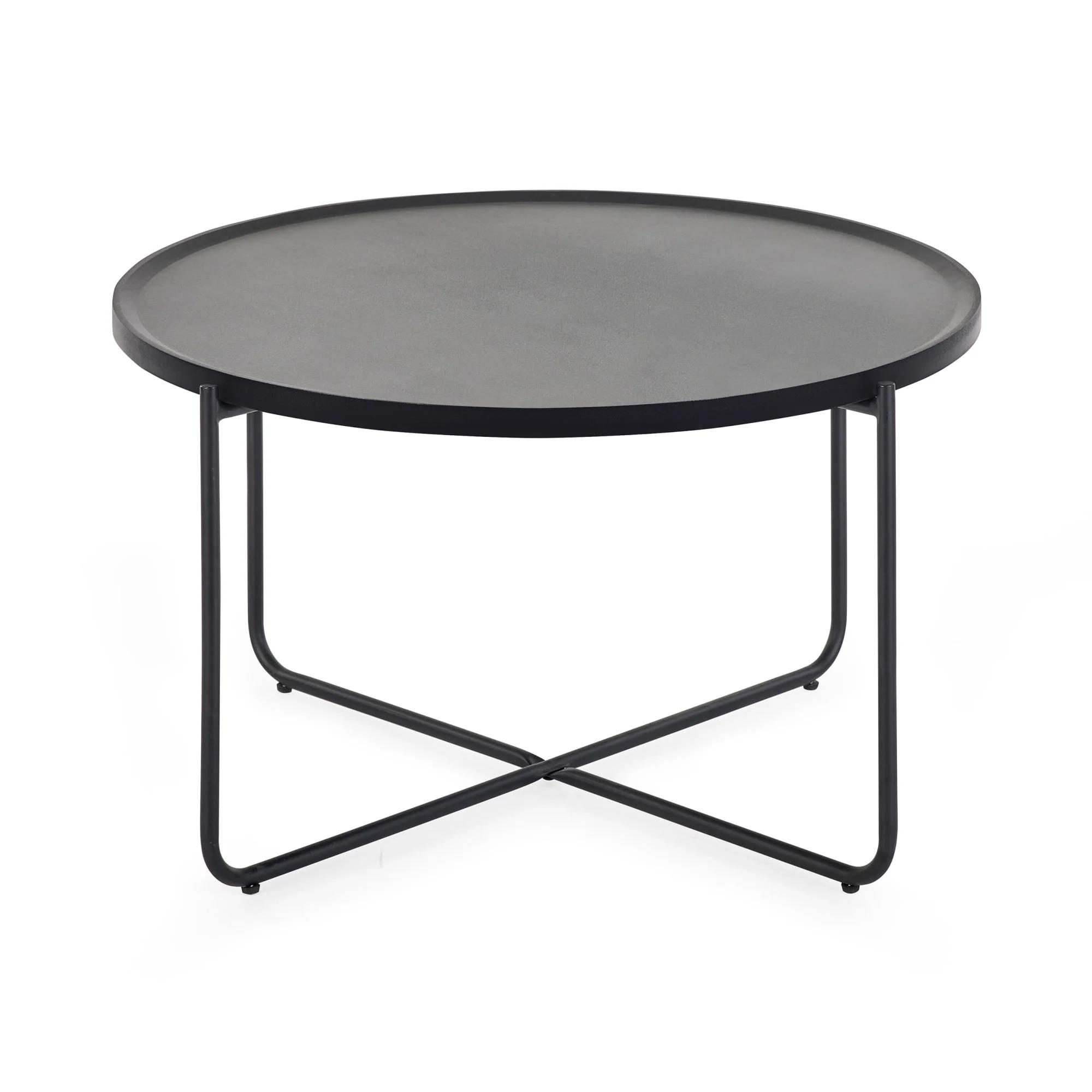 Sagrada Coffee Table Set - Round - Black Metal