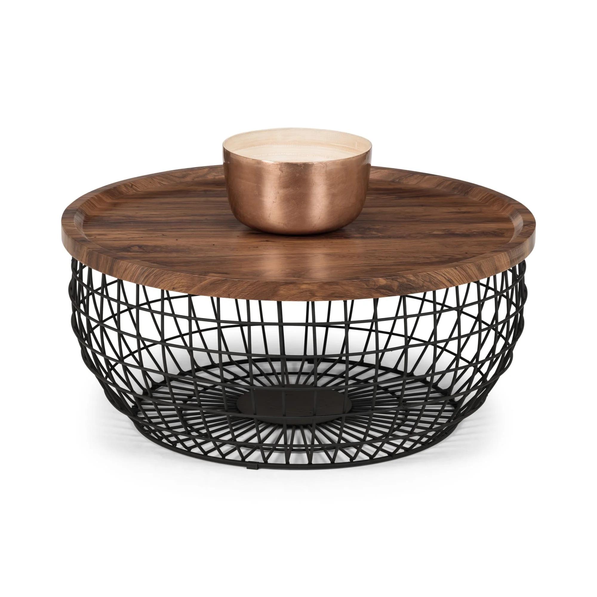 Smithson Coffee Table - 80cm - Round - Walnut