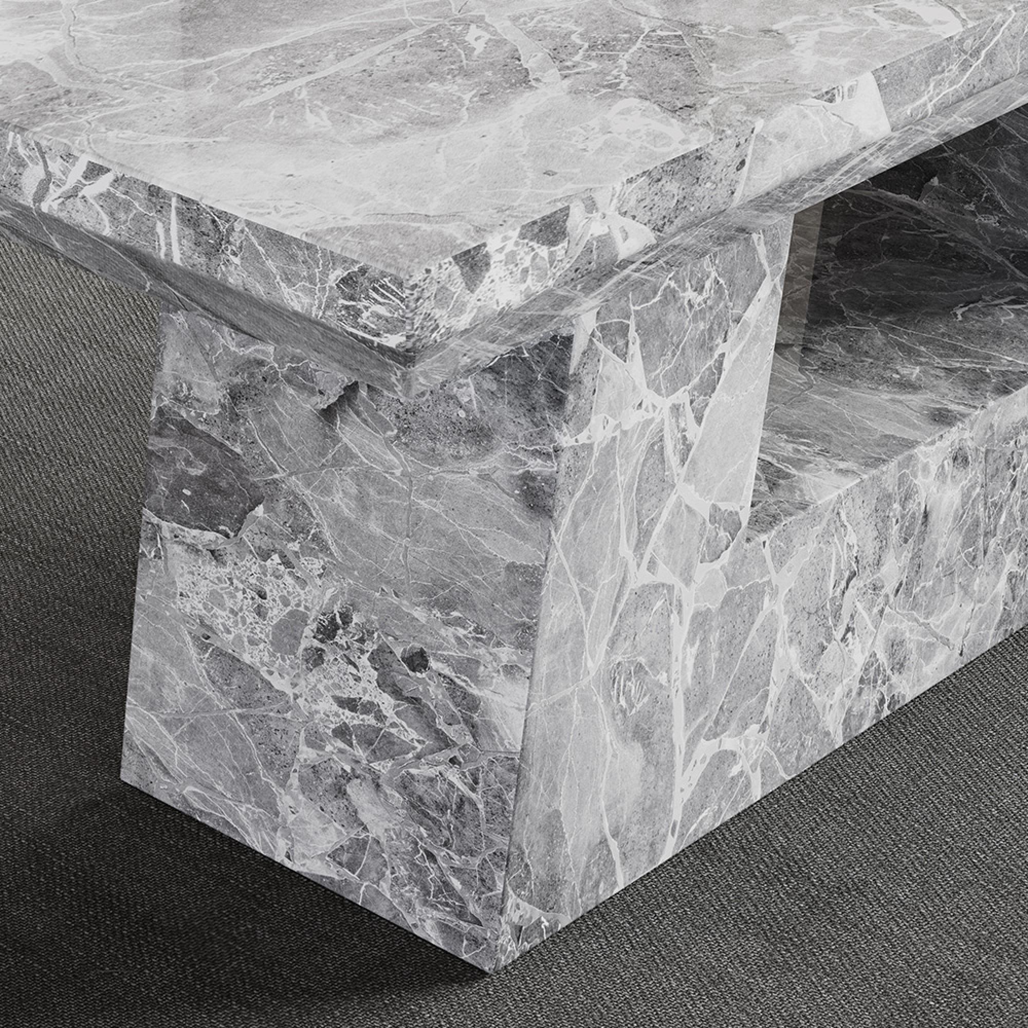 Milan Coffee Table - Grey Marble