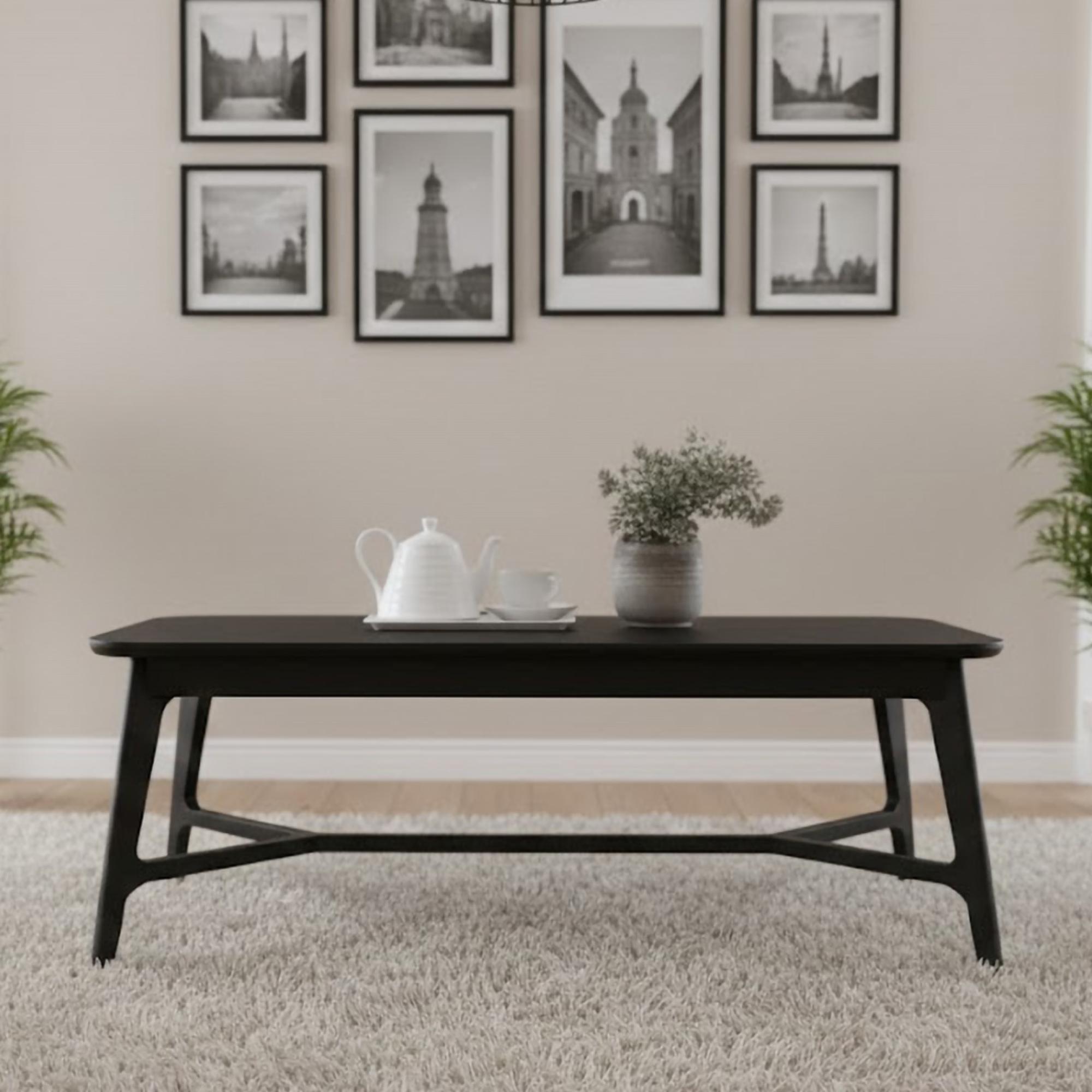 Carrington Coffee Table - 120cm - Black Oak