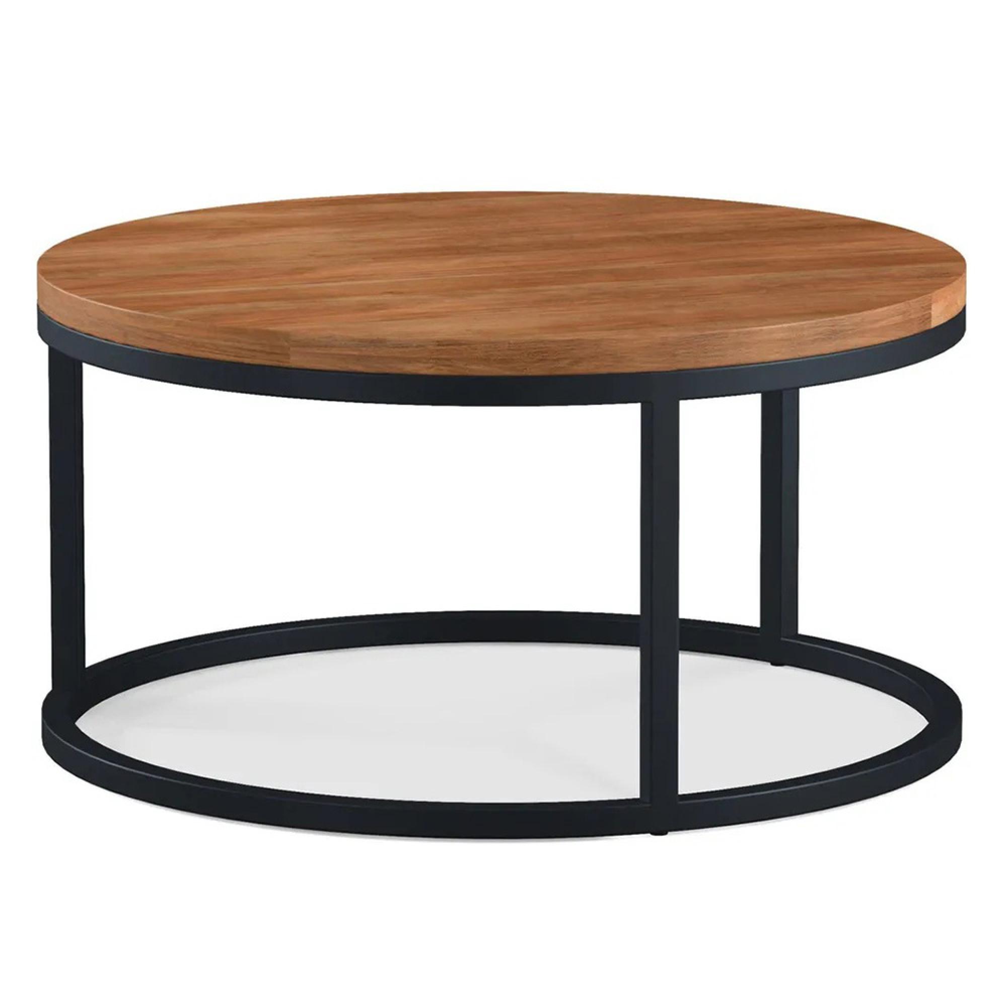 Rayne Acacia 80cm Round Coffee Table