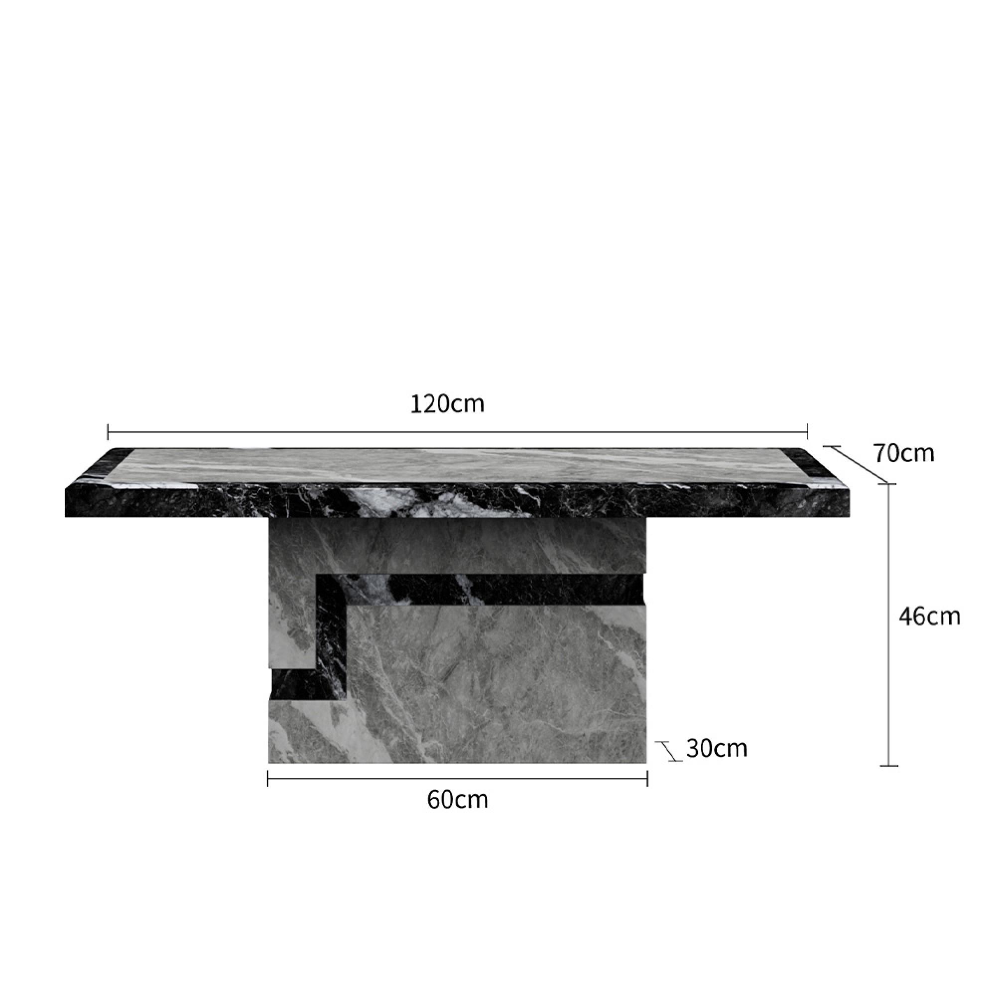 Venice Coffee Table - Armani Grey Engineered Marble