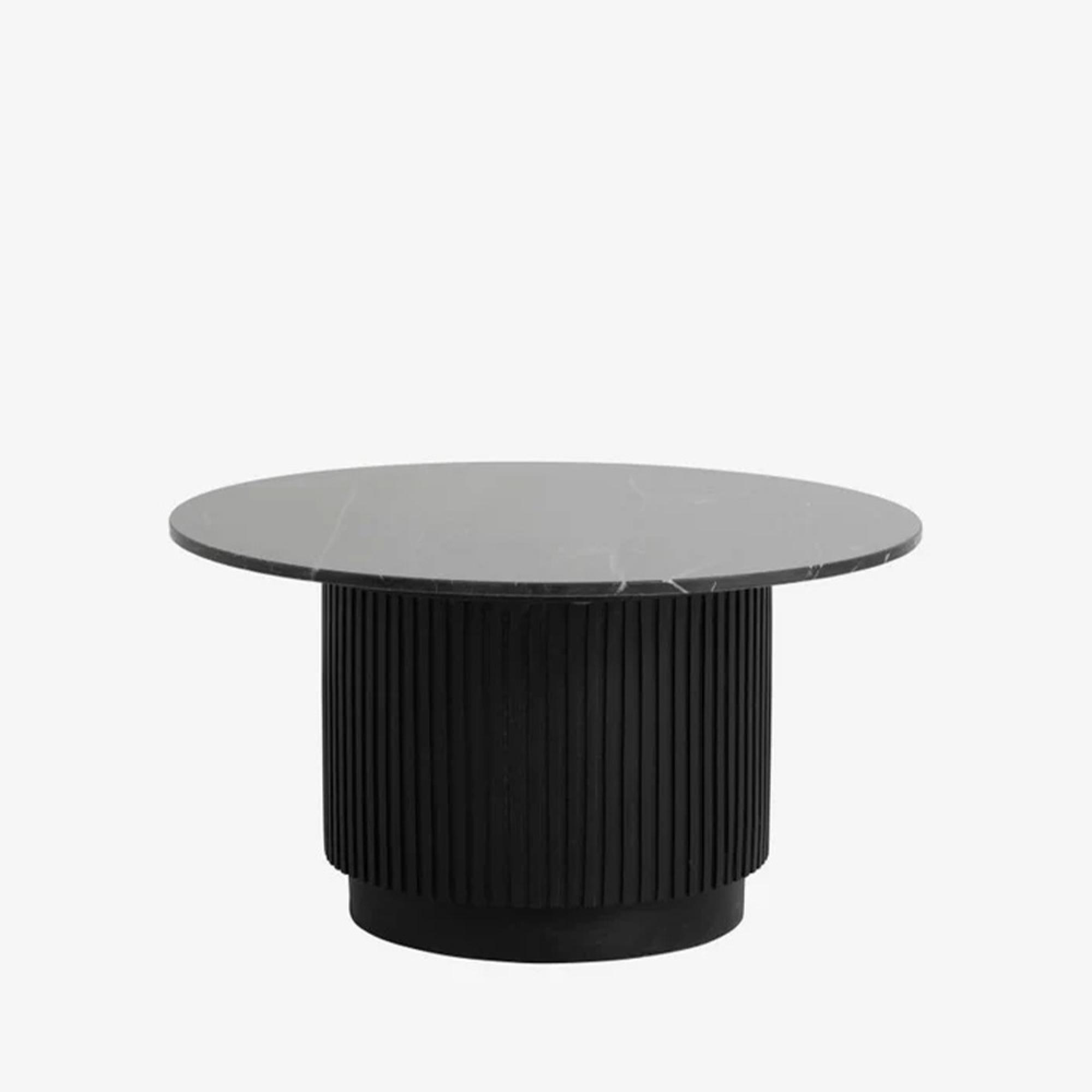 Erie Coffee Table - Round - Black Marble