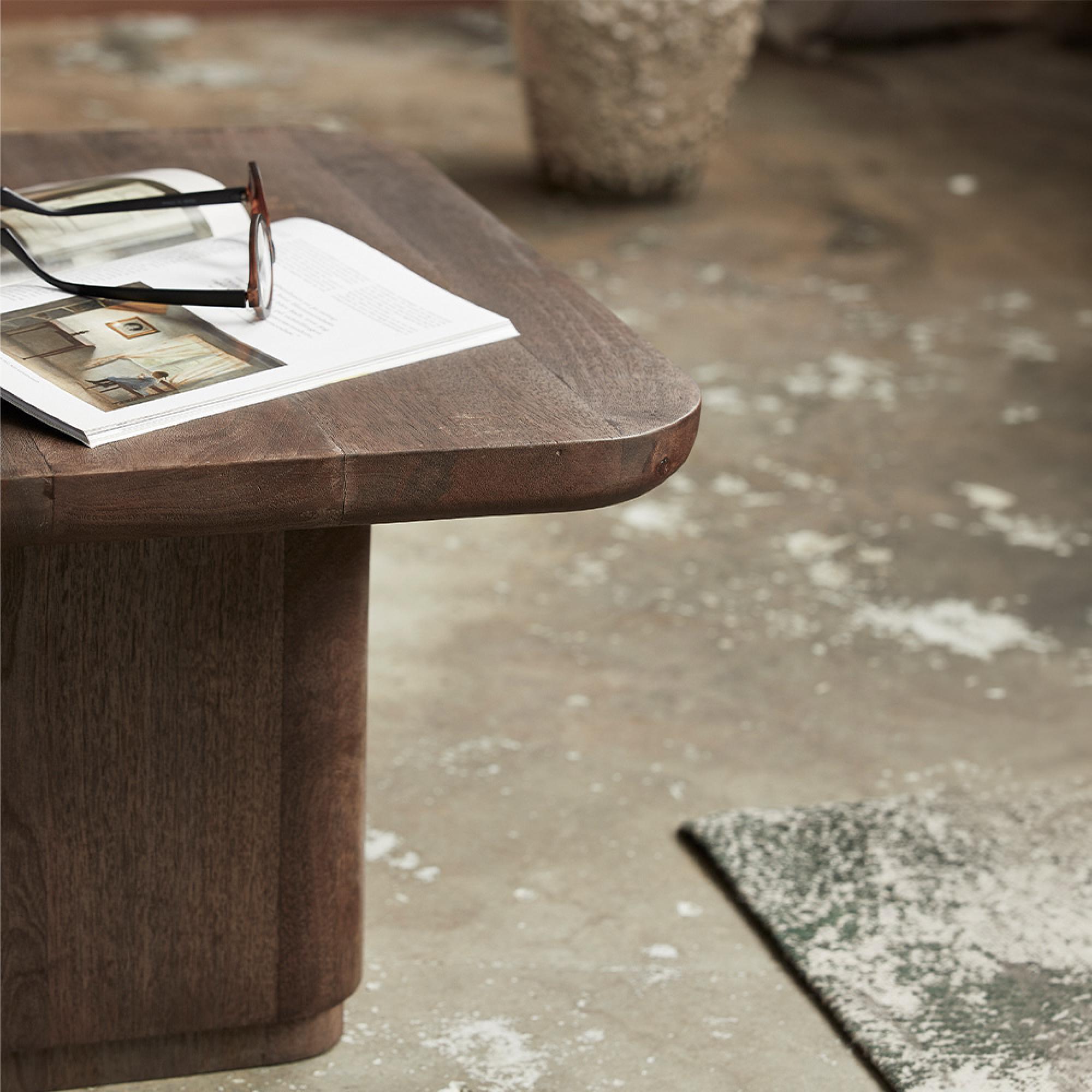 Toke Coffee Table - Square - Dark Brown