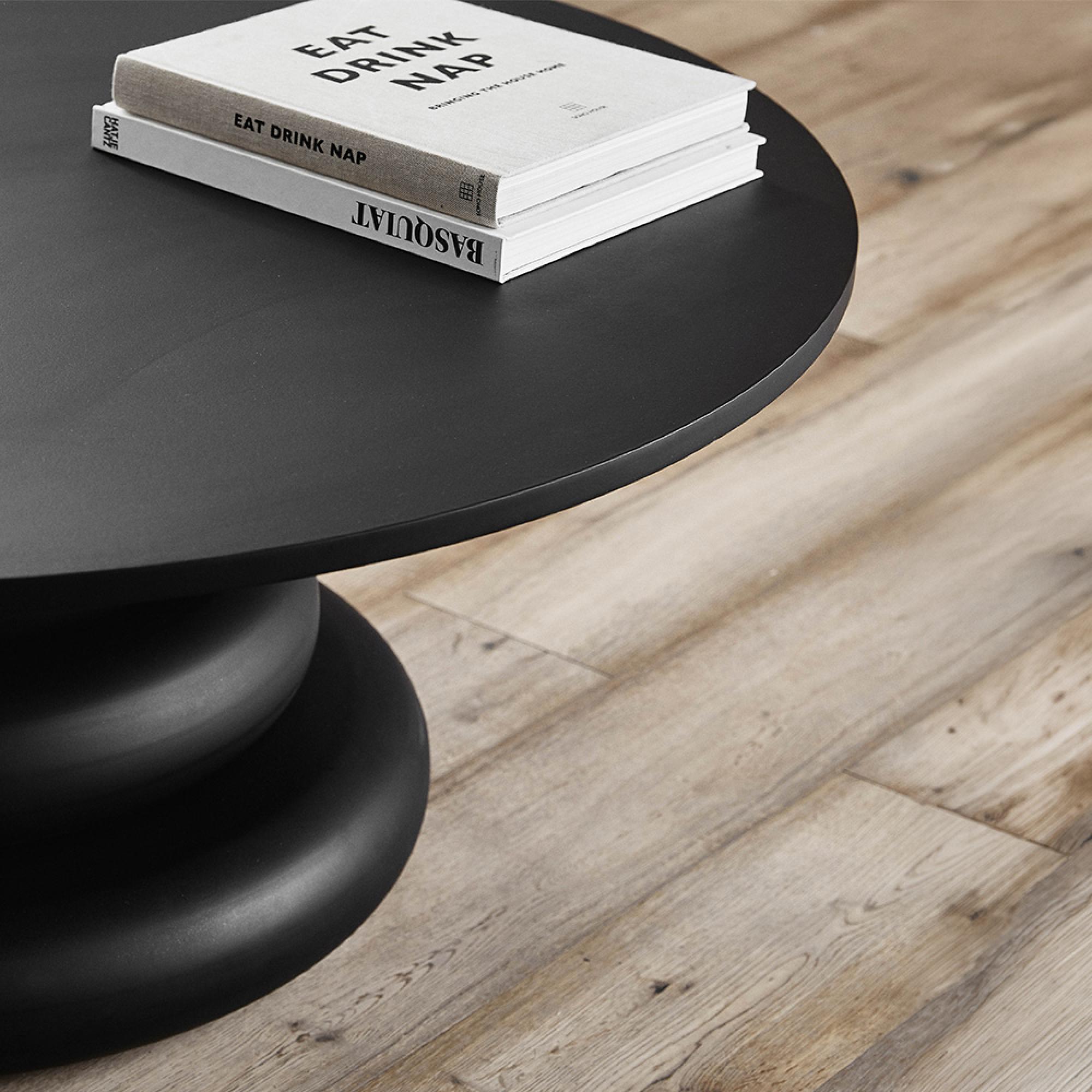 Yalu Coffee Table - Round - Black