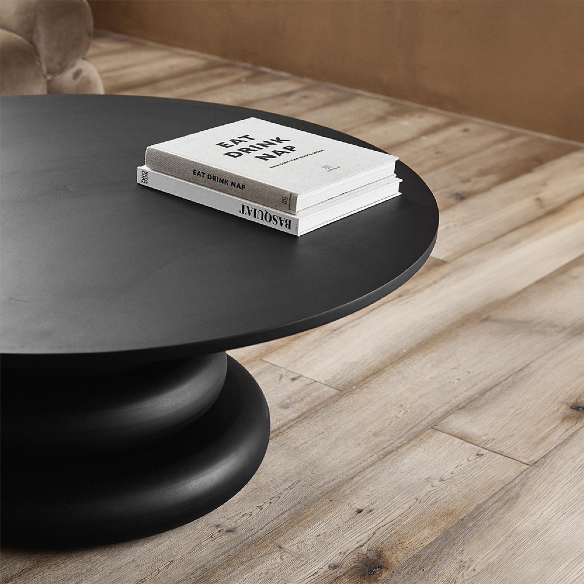 Yalu Coffee Table - Round - Black