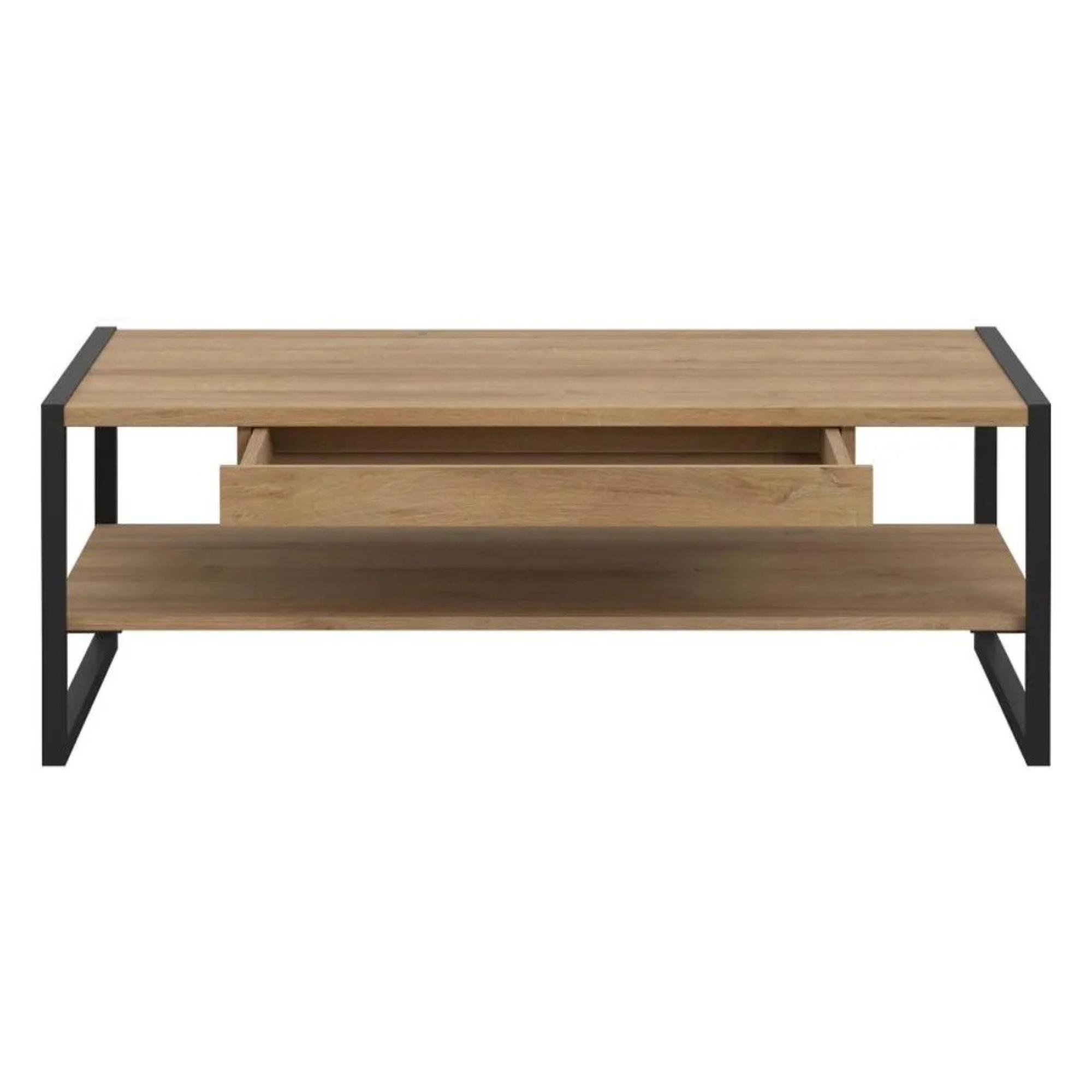 High Rock Coffee Table - 1 Drawer - Oak