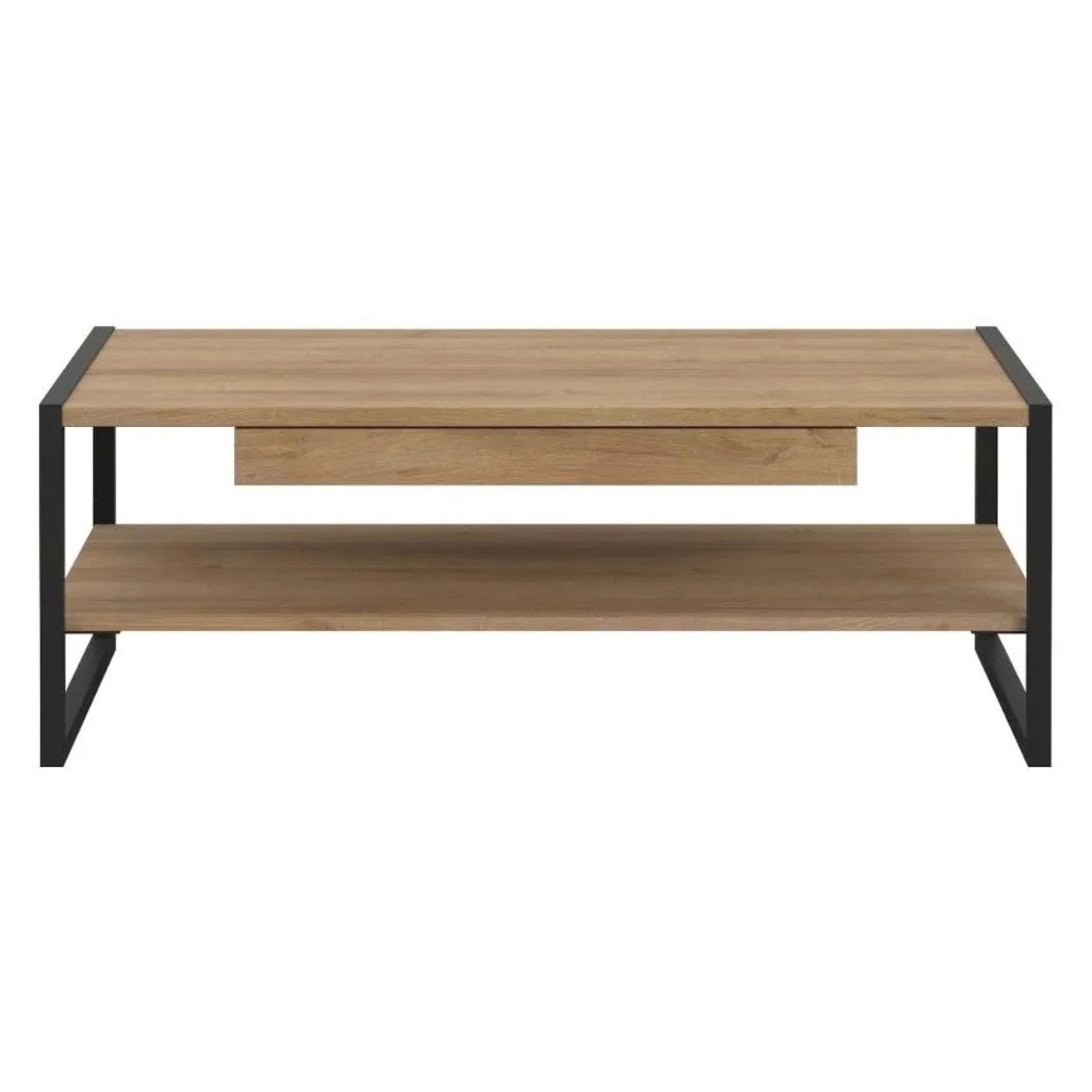 High Rock Coffee Table - 1 Drawer - Oak