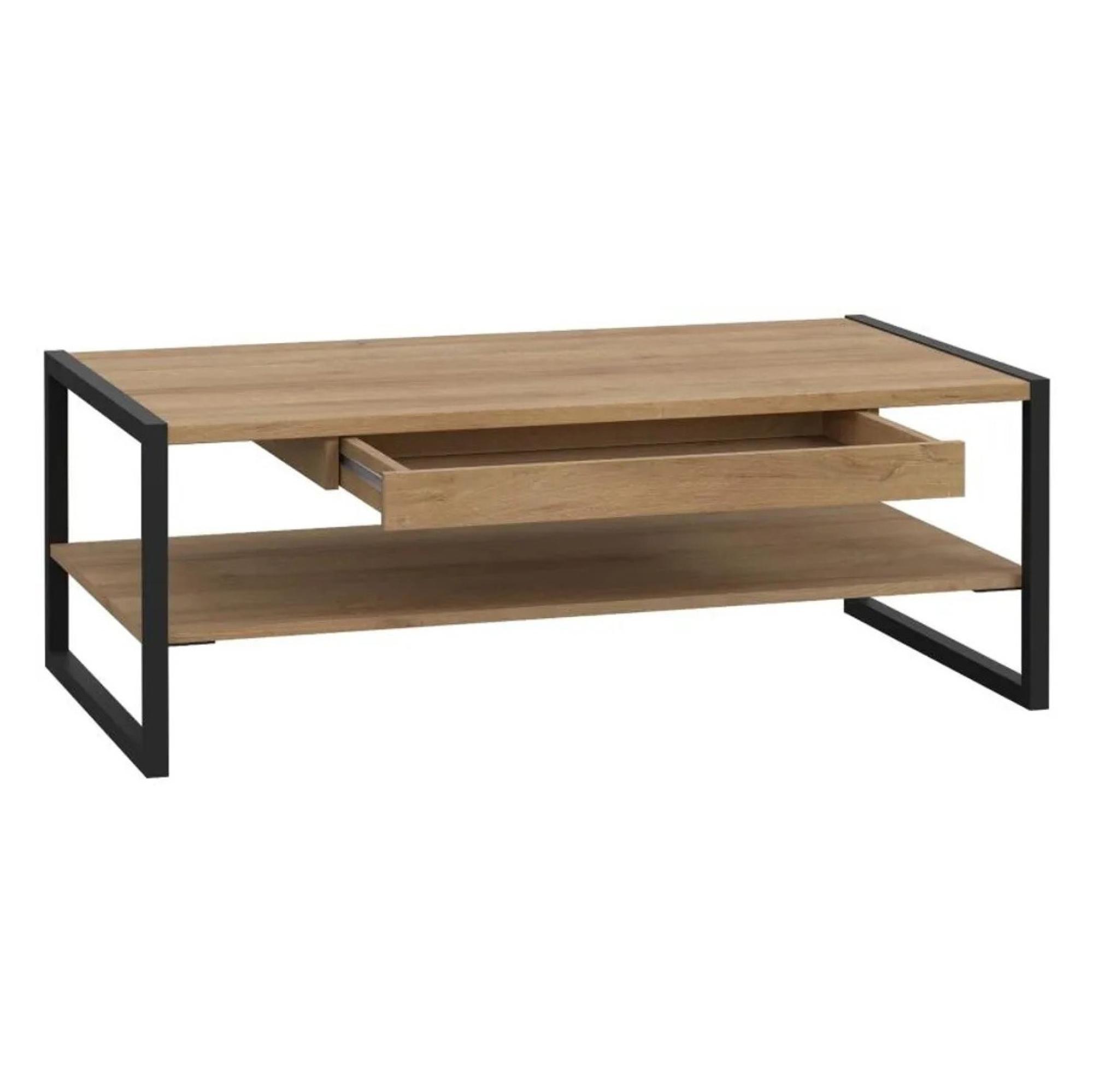 High Rock Coffee Table - 1 Drawer - Oak