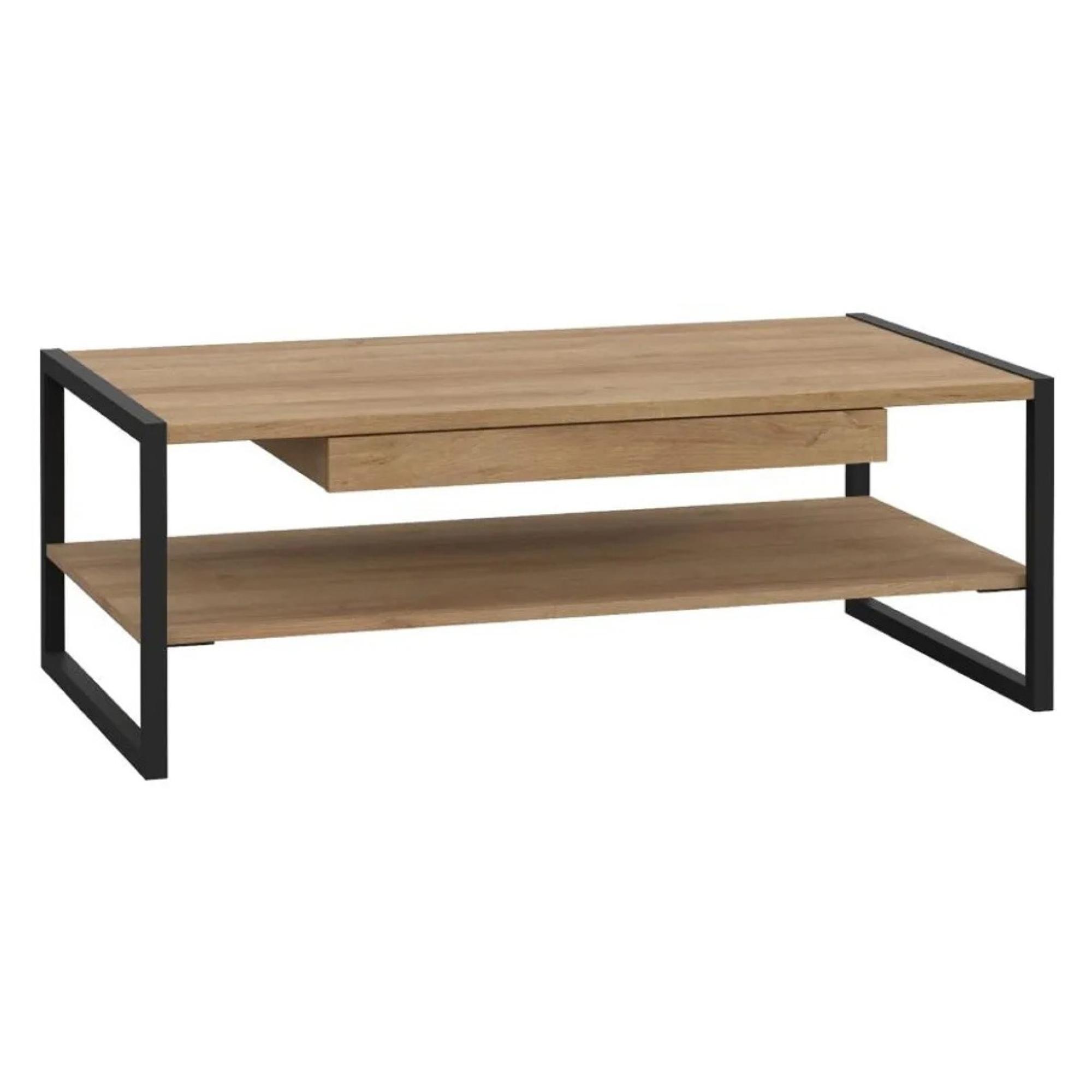 High Rock Coffee Table - 1 Drawer - Oak