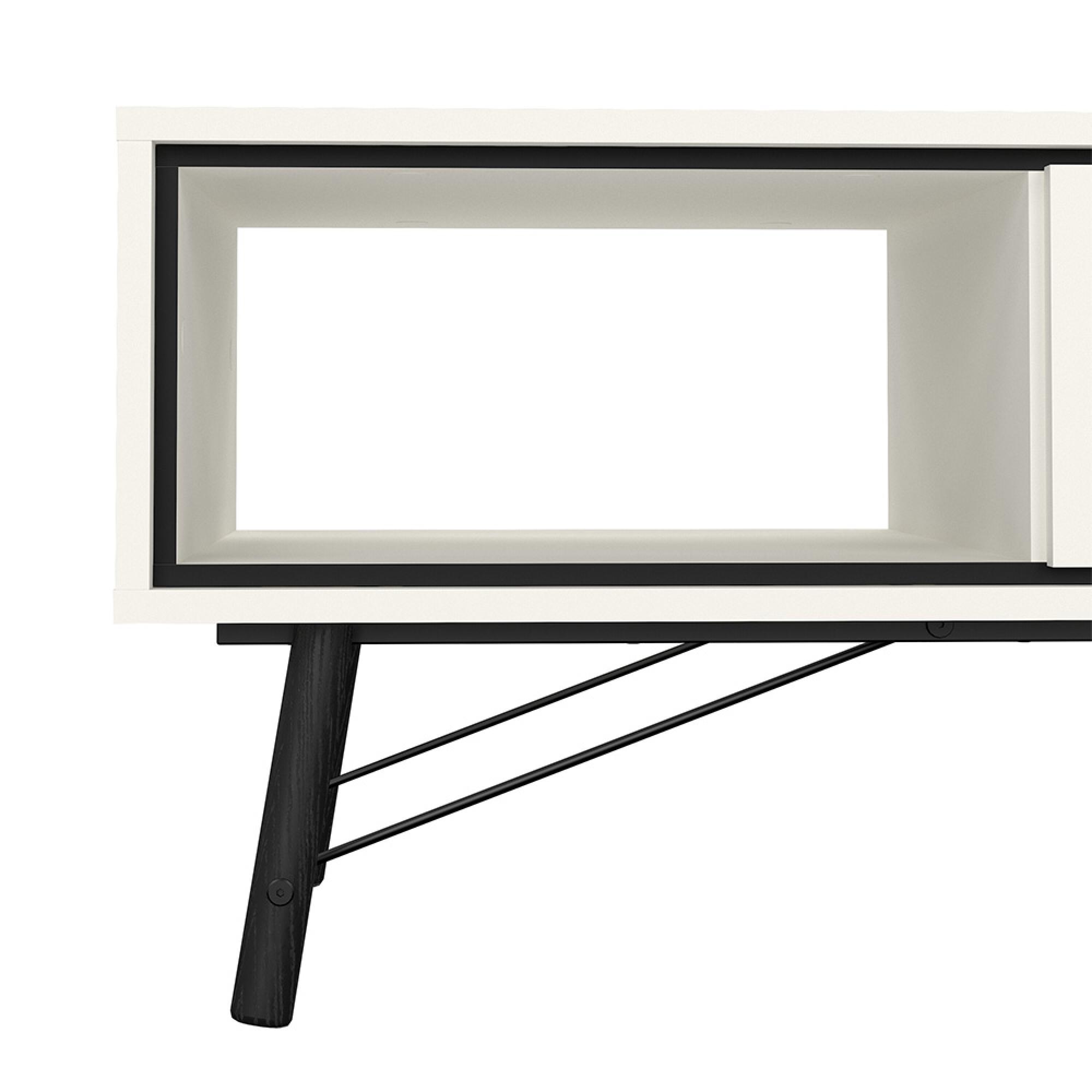 Ry Coffee Table - 1 Drawer - White