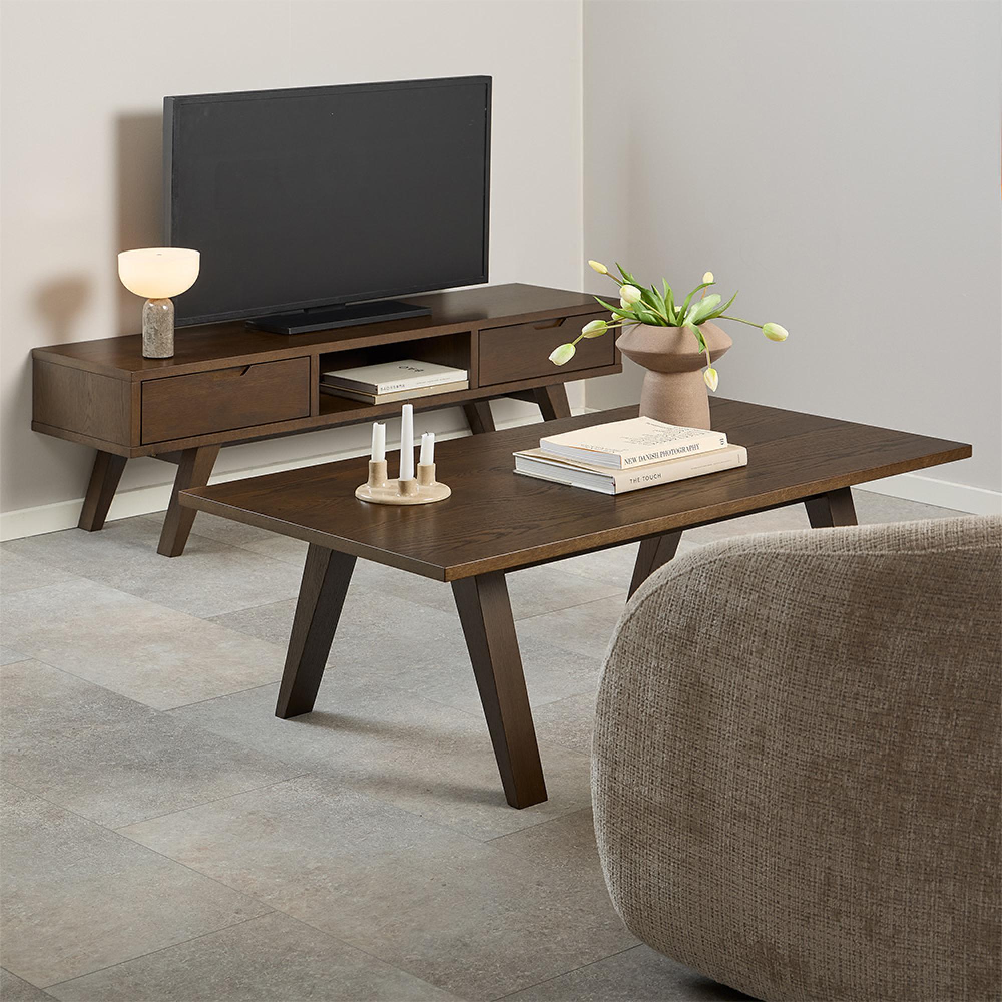 A-Line Coffee Table - Smoked Oak